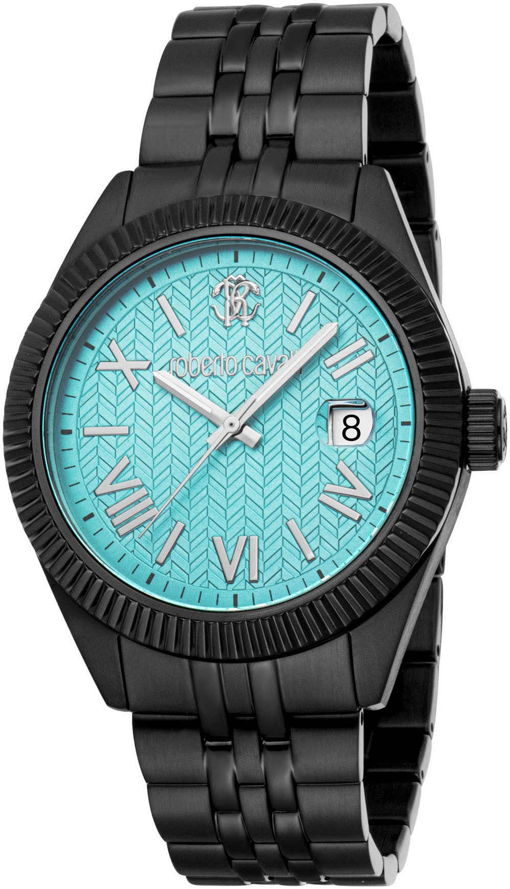 roberto cavalli Quarzuhr »Uomo Classico III«, Armbanduhr, Herrenuhr, Edelstahlarmband, analog, Tag