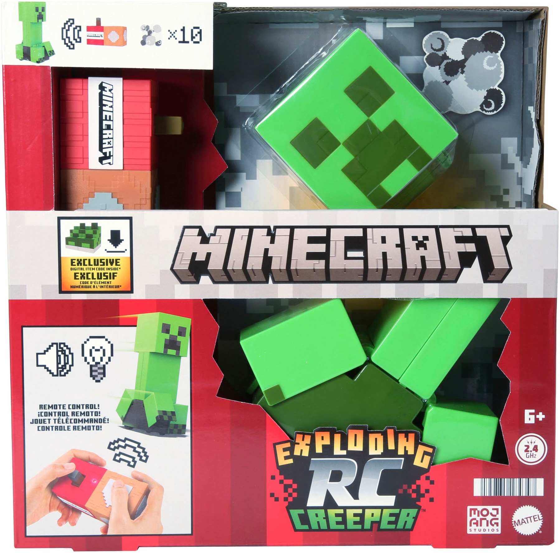 Actionfigur »MINECRAFT explodierender, ferngesteuerter Creeper«, mit Licht und Sound