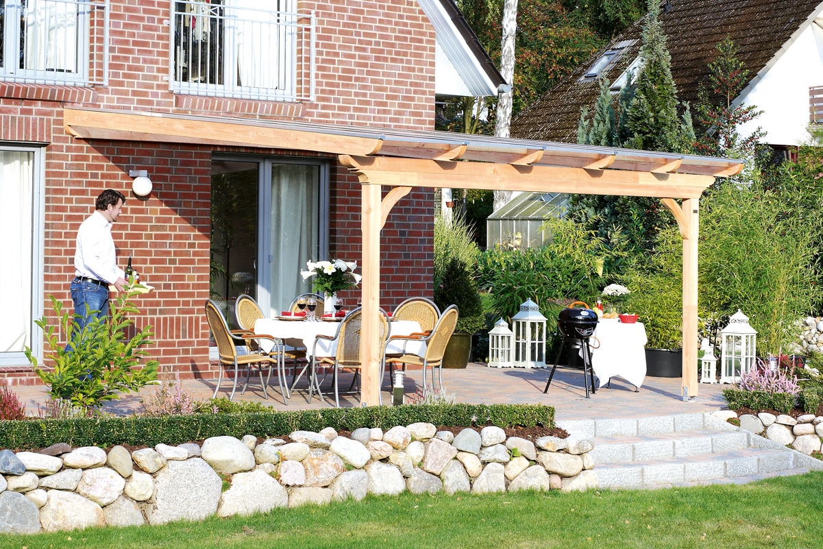 Skanholz Terrassendach »Ravenna«, Douglasie