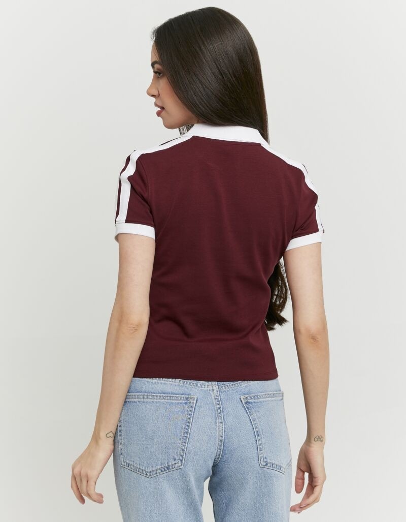 Tally Weijl Poloshirt "STSCOMITSKI" Baumwollmischung, Poloshirt, verkürzt g günstig online kaufen