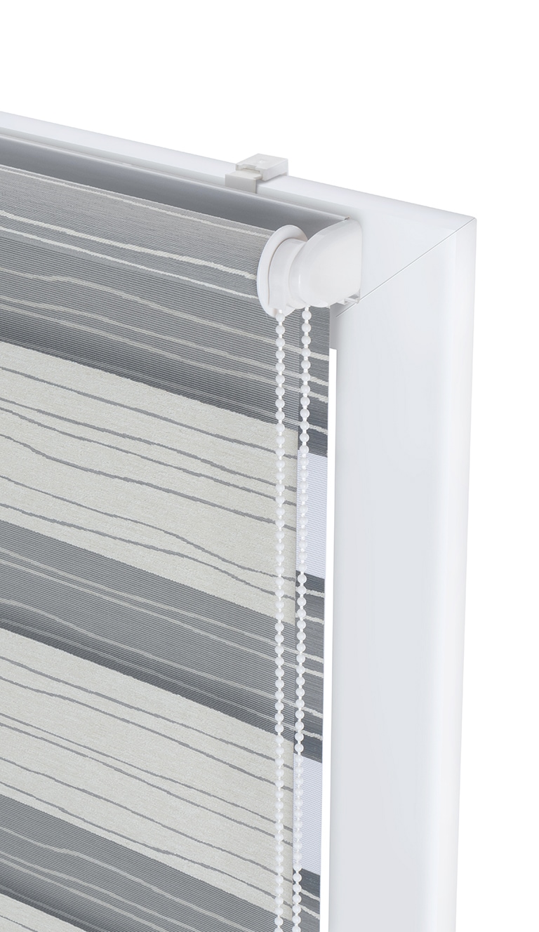 my home Doppelrollo »PAGELLA«, Lichtschutz, Blendschutz-Sichtschutz-Verdunkelung, ohne Bohren, freihängend, mit eingewebten Chenillefäden NEUHEIT!