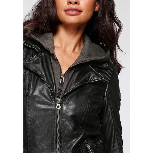 Gipsy Lederjacke »Adelyn«, mit Kapuze, 2-in-1-Lederjacke online bestellen |  BAUR