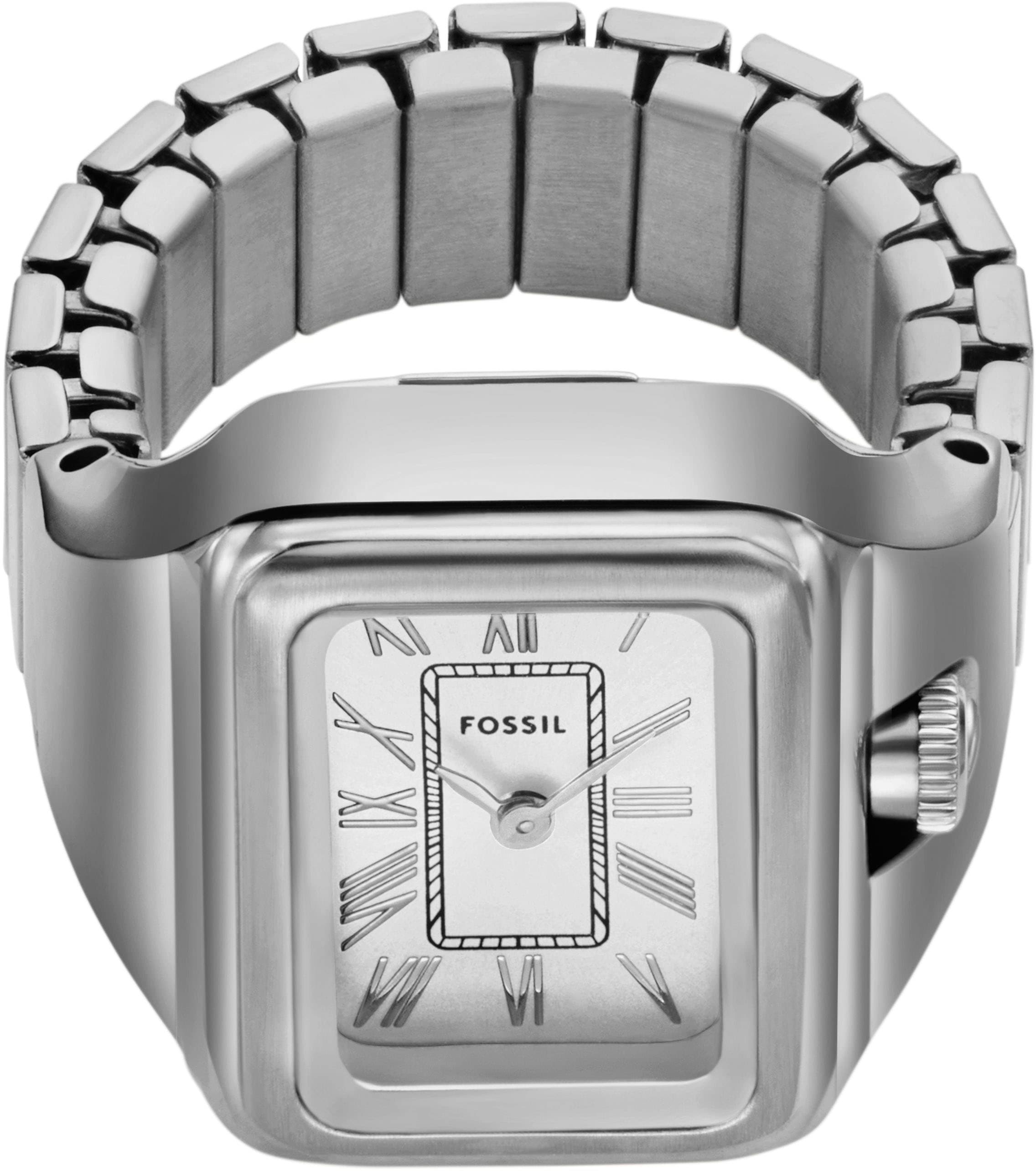 Fossil Uhrenring »RAQUEL WATCH RING«, Quarzuhr, Damenuhr, analog