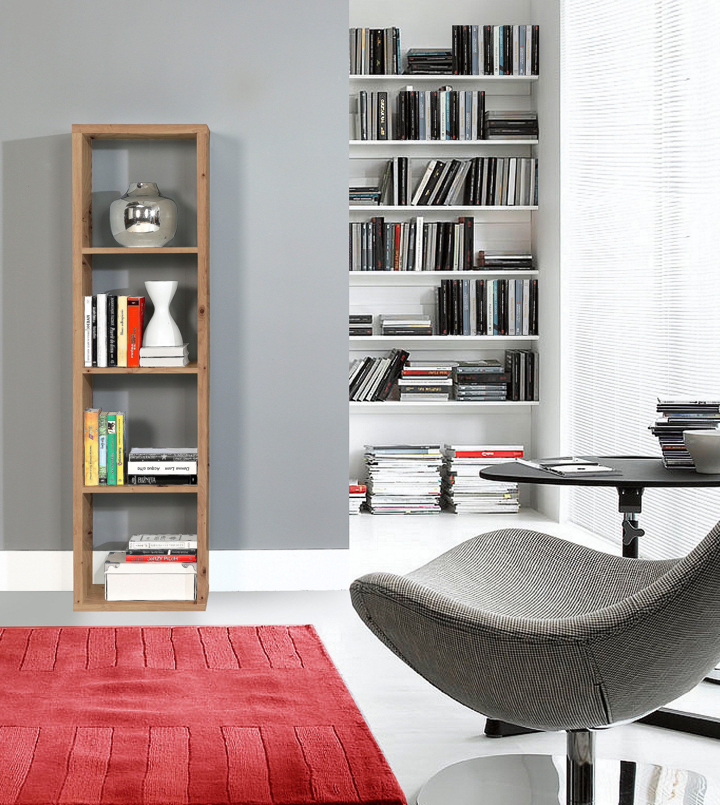 FORTE Standregal "Mauro, FSC-zertifiziert" Fachgröße 33x33cm, 4 Fächer günstig online kaufen