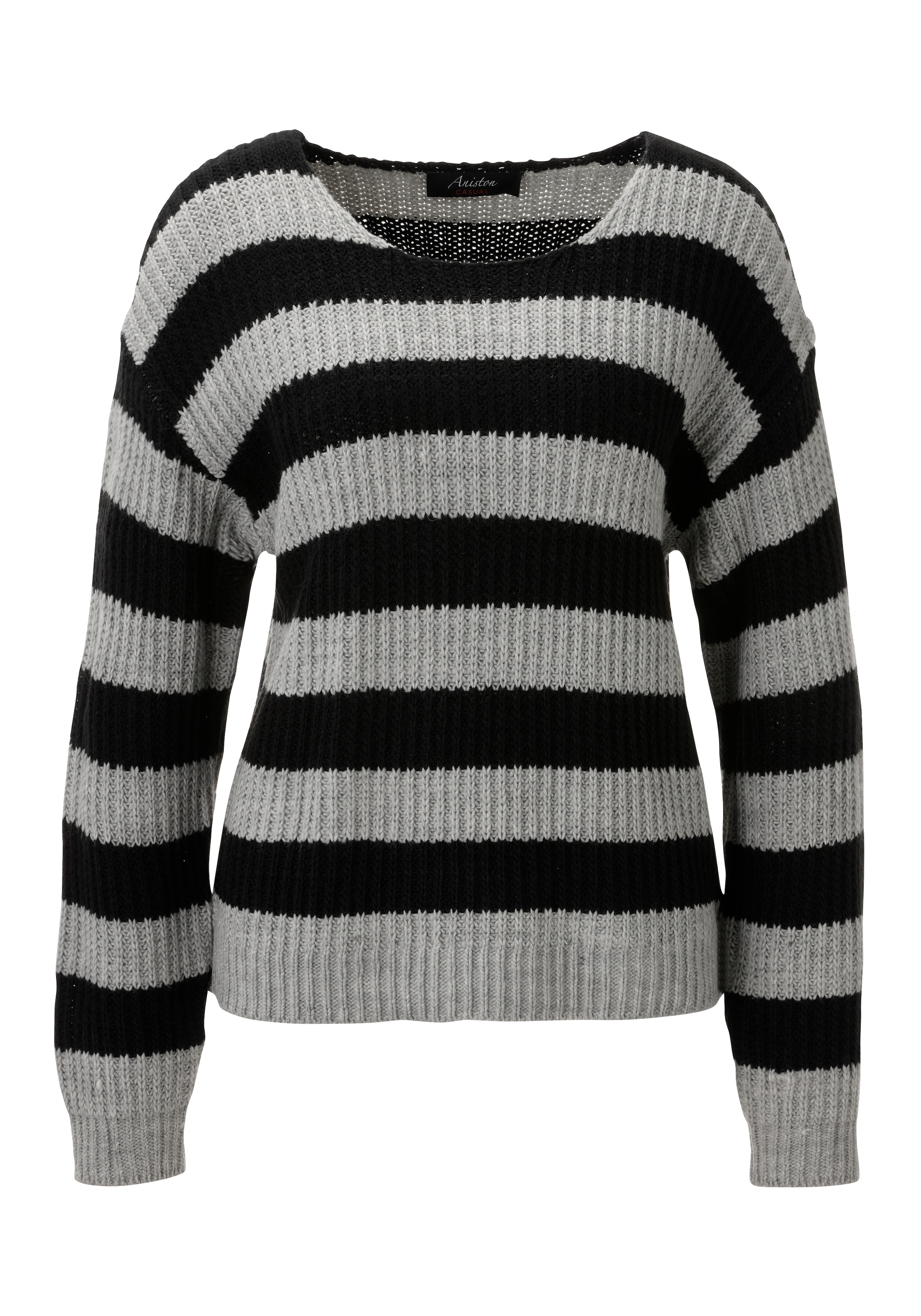Aniston CASUAL Strickpullover im Streifen-Dessin - NEUE KOLLEKTION