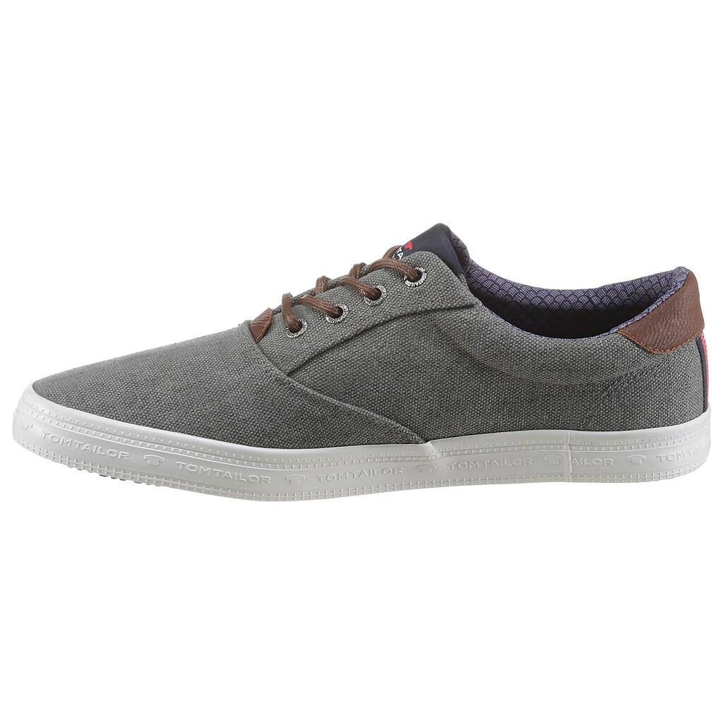 Marken Tom Tailor TOM TAILOR Sneaker, mit TT Logo grau Marken Tom Tailor TOM TAILOR Sneaker, mit TT Logo grau