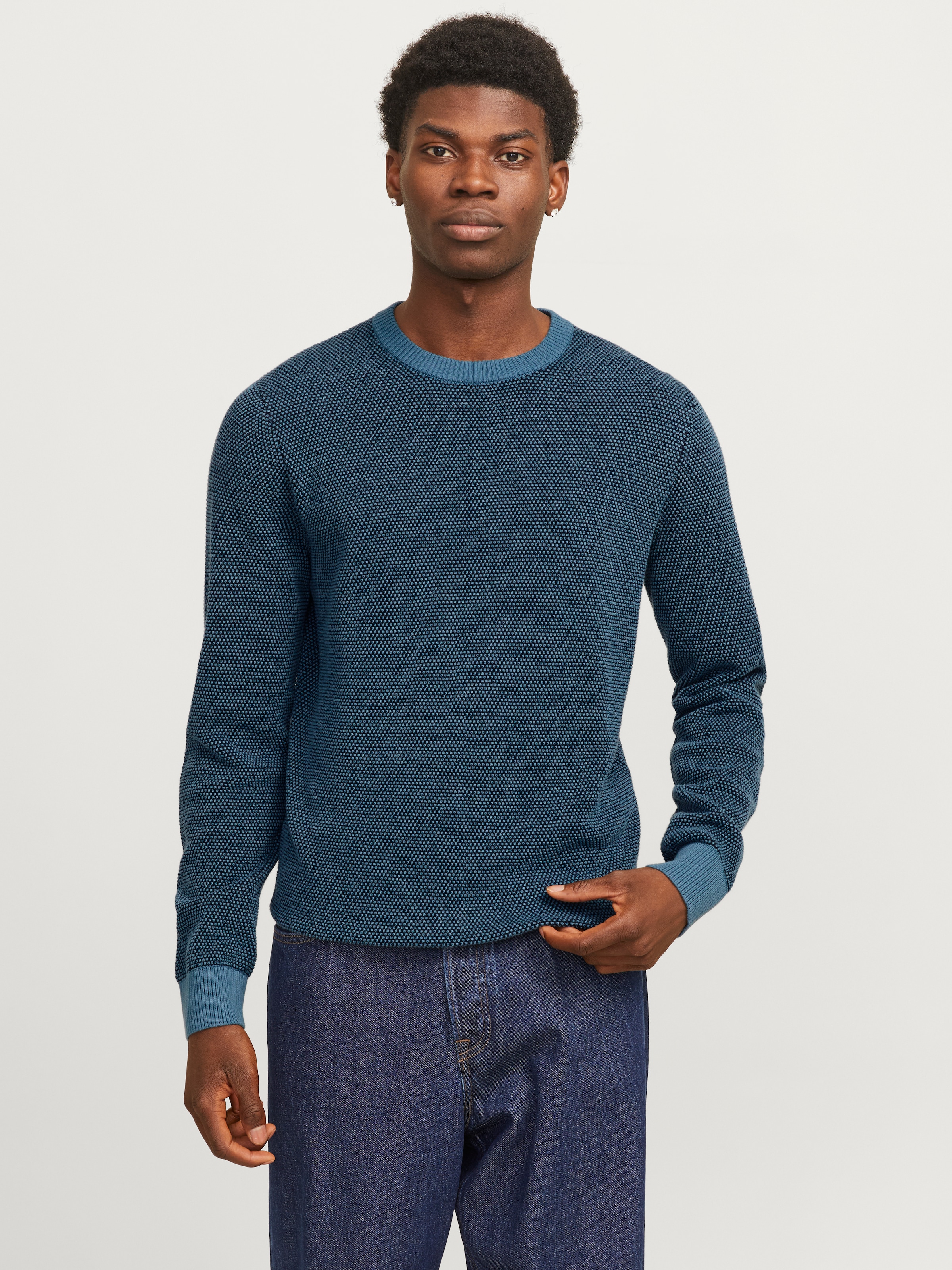 Jack & Jones Rundhalspullover "JJEGLOBE KNIT CREW NECK NOOS", in Strick Opt günstig online kaufen