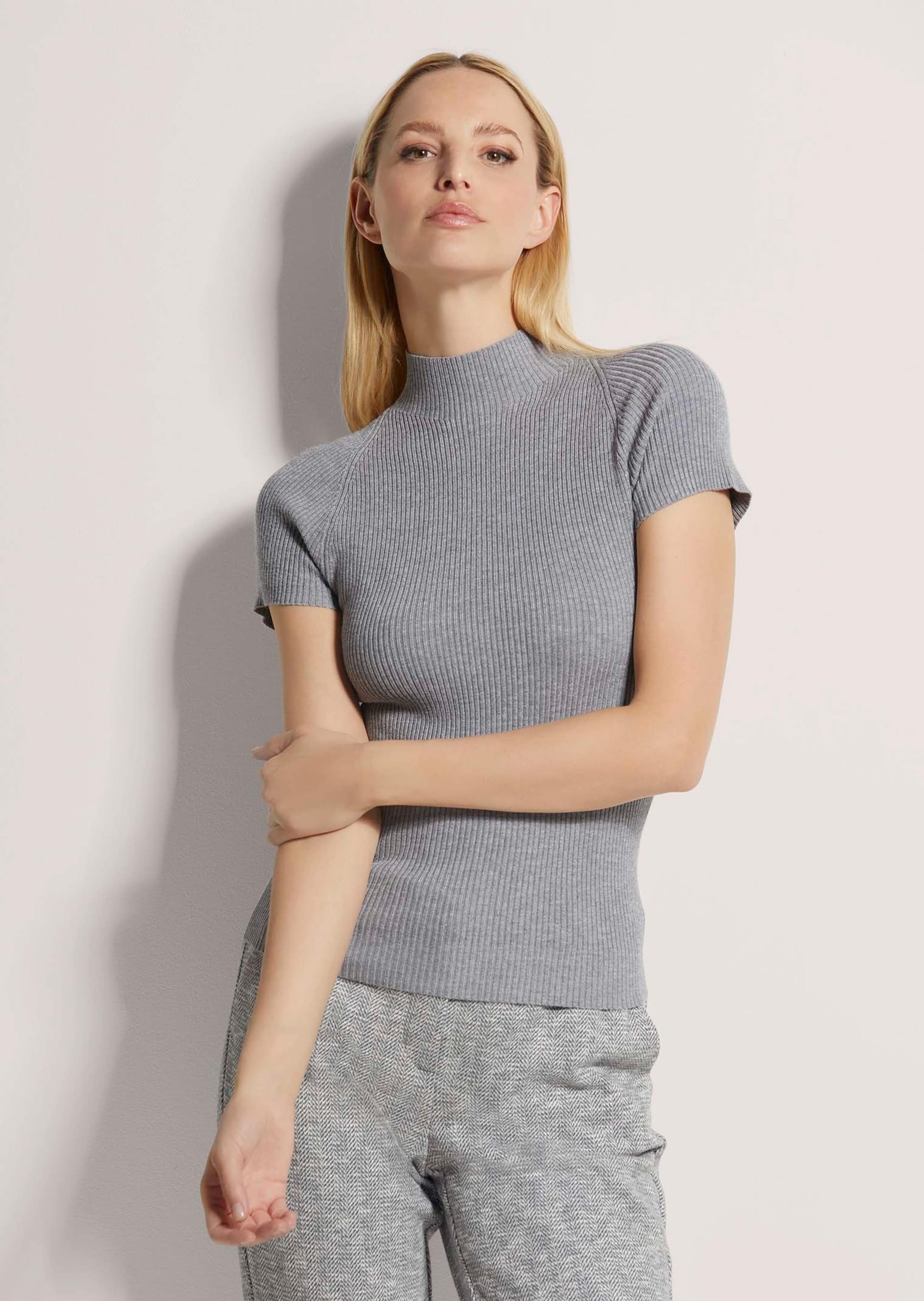 MADELEINE Longpullover »Pullover Strickpullover mit Kurzarm«