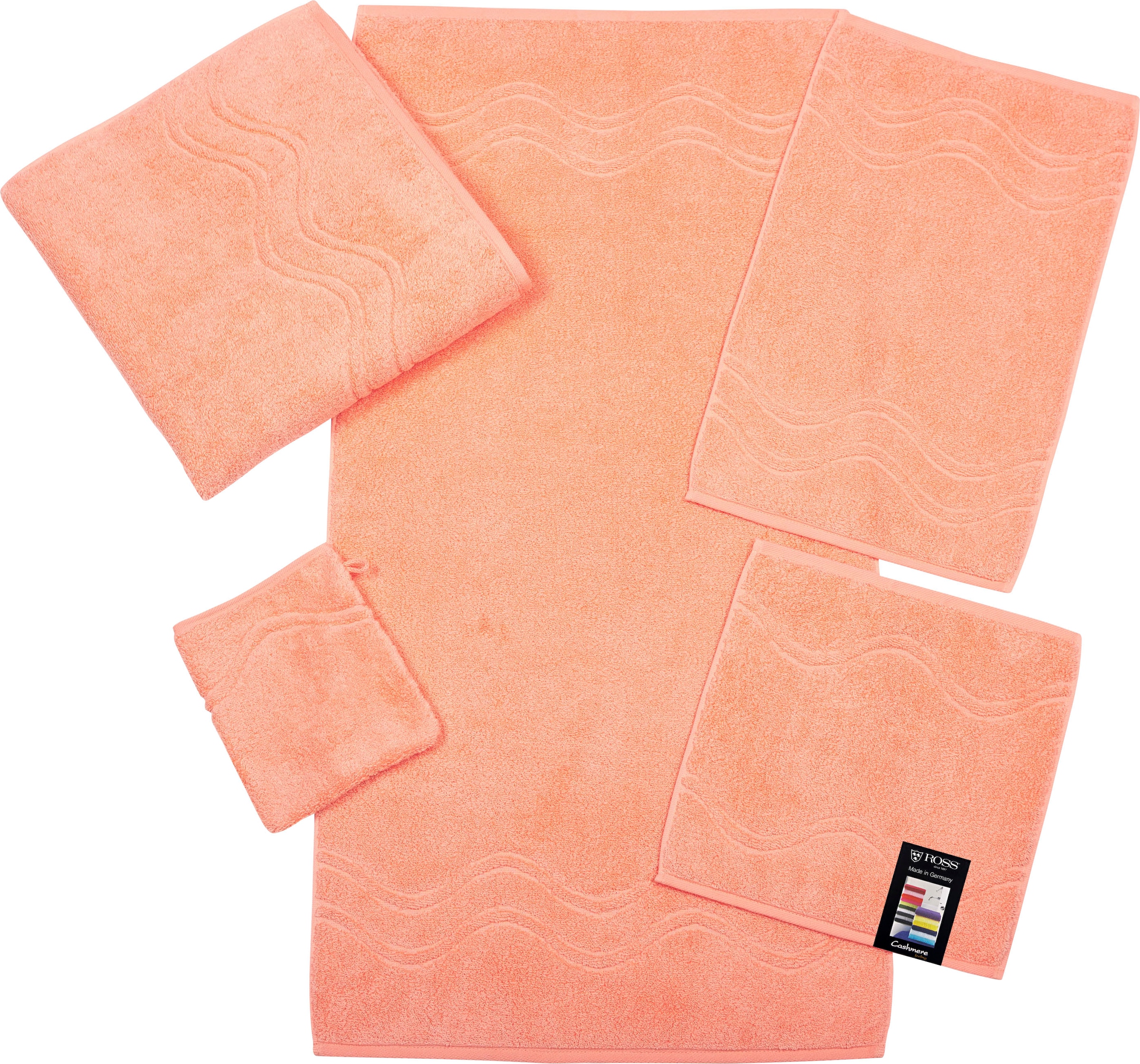 ROSS Seiftuch "Cashmere feeling" mit Wellen-Bordüre günstig online kaufen