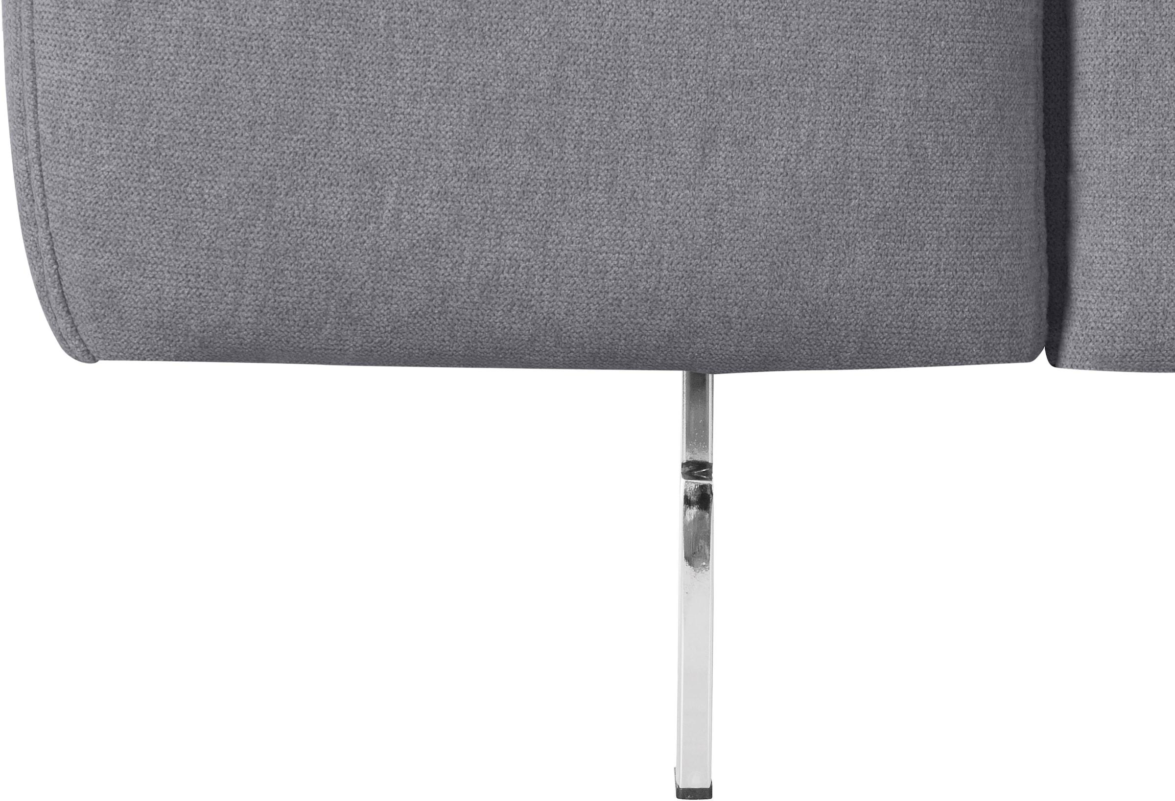 COTTA Ecksofa »Chef L-Form«, mit Kopfteilverstellung, edle Metallkufen, wahlweise mit Bettfunktion