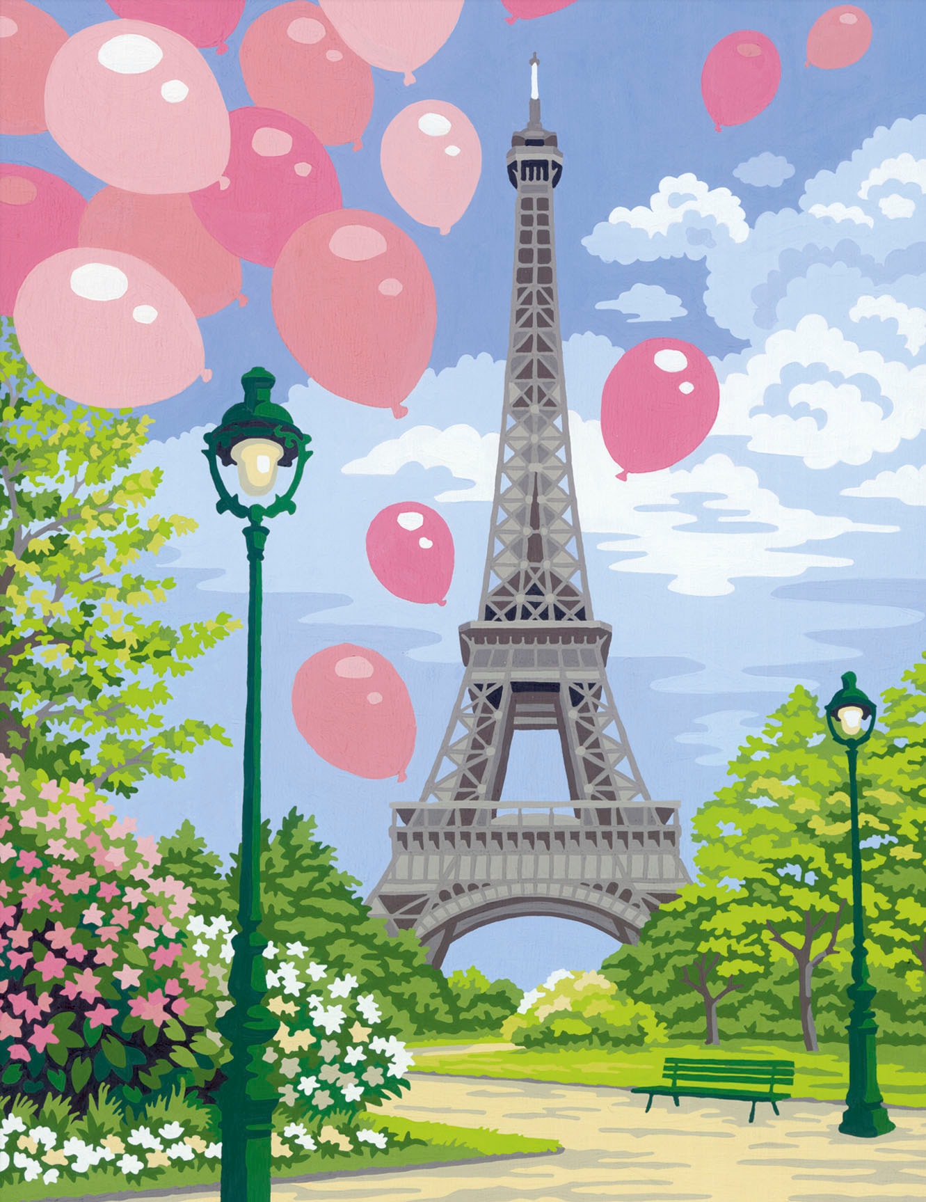 Ravensburger Malen nach Zahlen »CreArt, Spring in Paris«, Made in Europe; FSC®- schützt Wald - weltweit