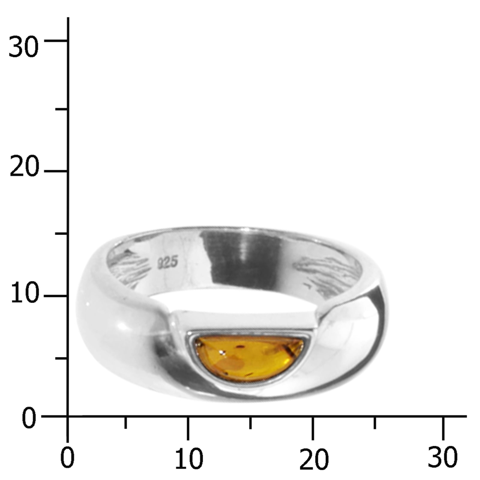 OSTSEE-SCHMUCK Fingerring »- Ida-Marie - Silber 925/000 - Bernstein«