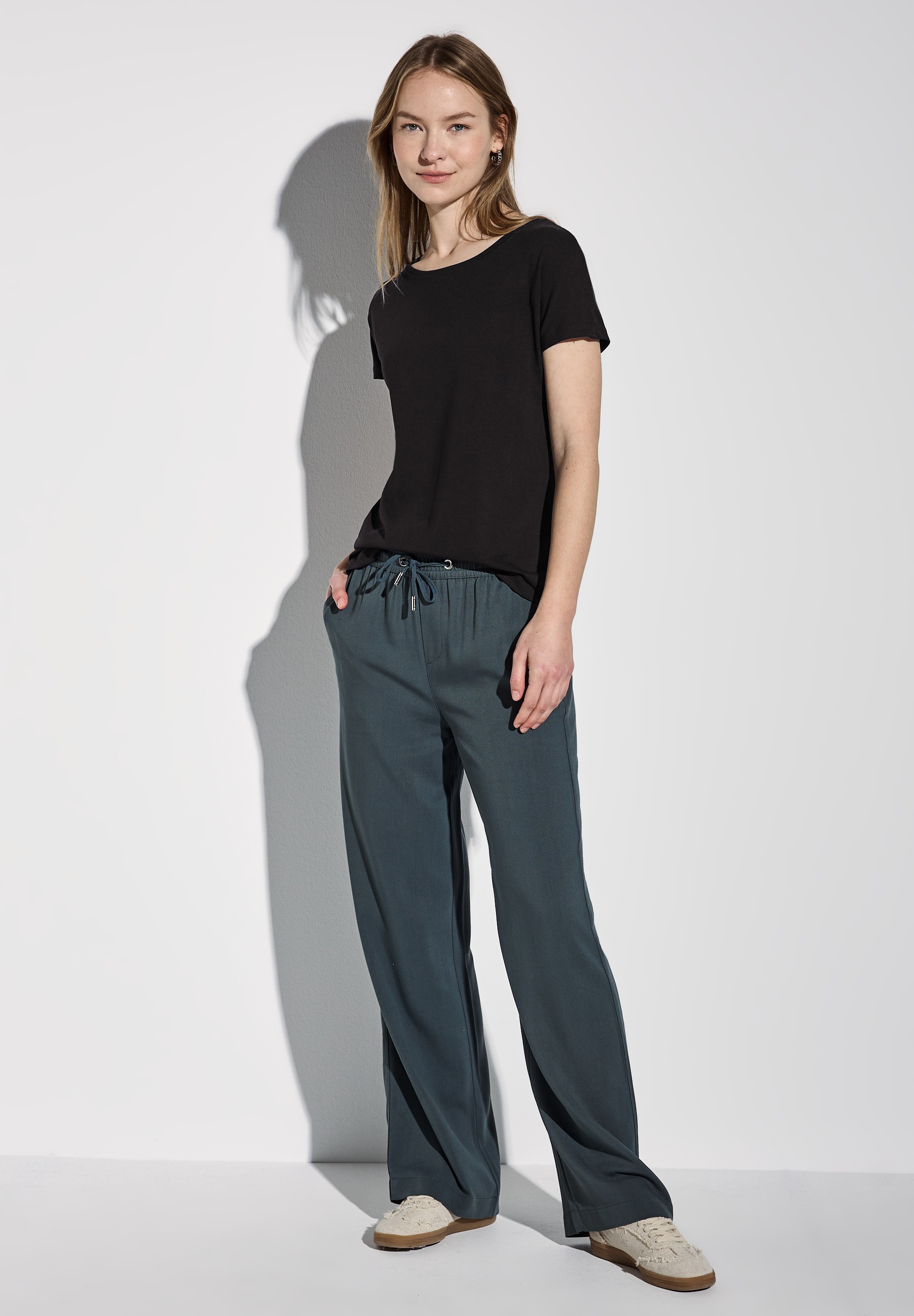 STREET ONE T-Shirt, mit U-Boot-Ausschnitt