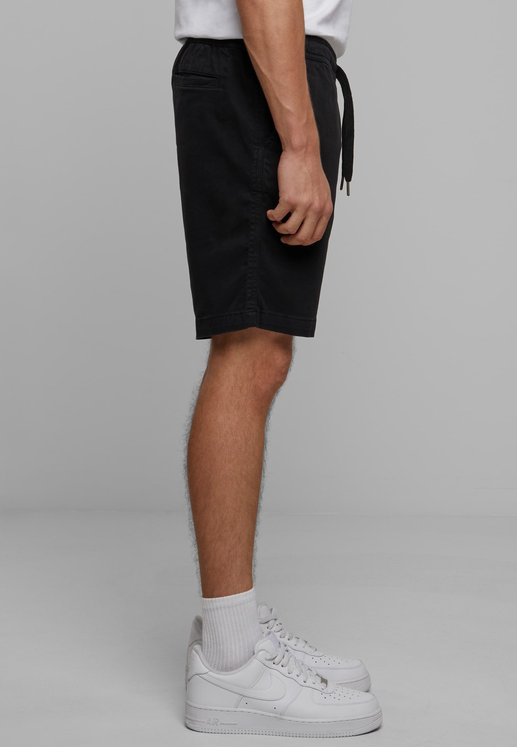 URBAN CLASSICS Stoffhose »Urban Classics Herren Stretch Twill Joggshorts«, (1 tlg.)