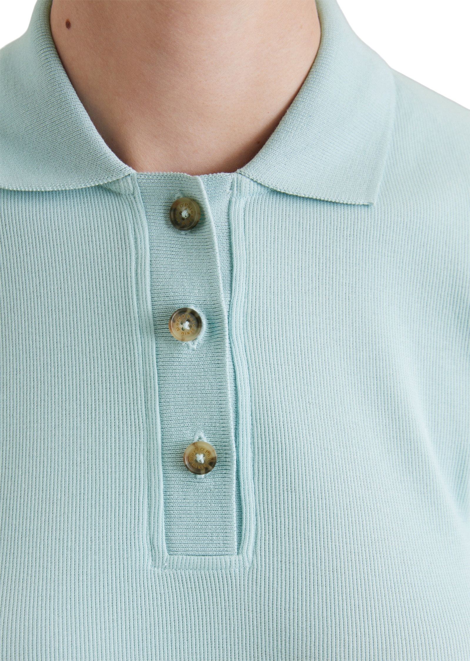 Marc O'Polo DENIM Poloshirt »aus softem Ripp-Jersey«