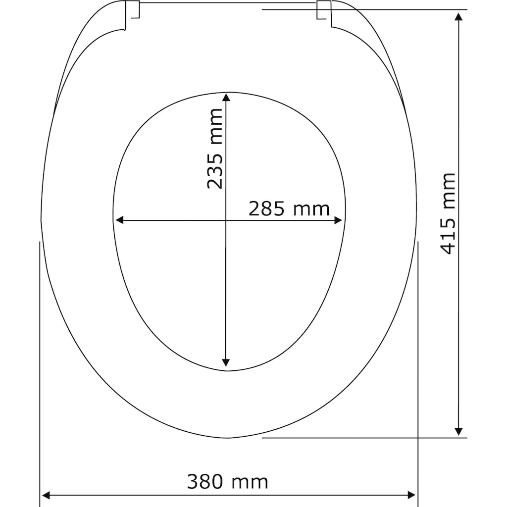 WENKO WC-Sitz »Hochglanz Acryl«, Mit Absenkautomatik