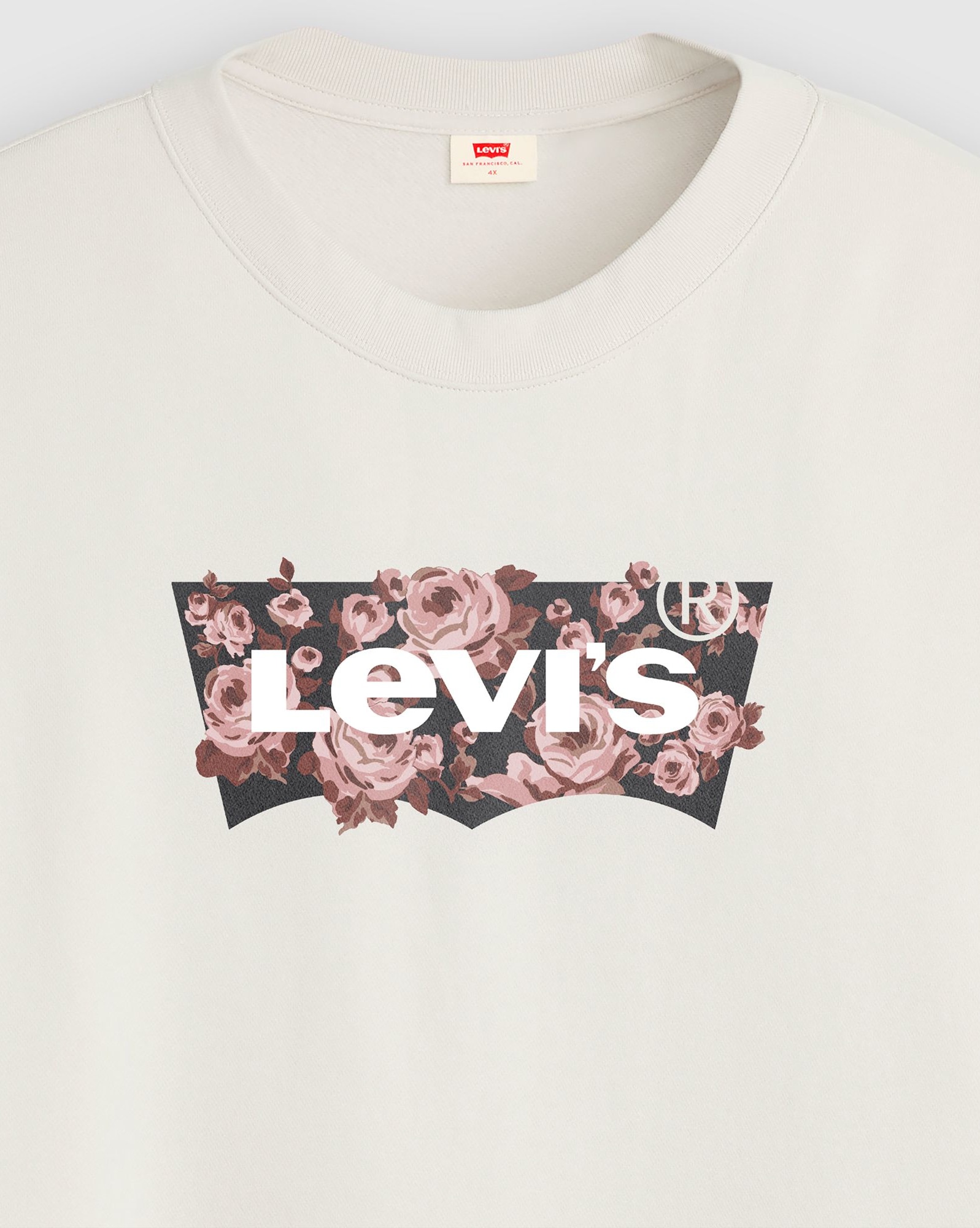Levi's® Plus Sweatshirt »PL GR EVERYDAY CREW«, mit Batwing-Logo mit Rosenprint
