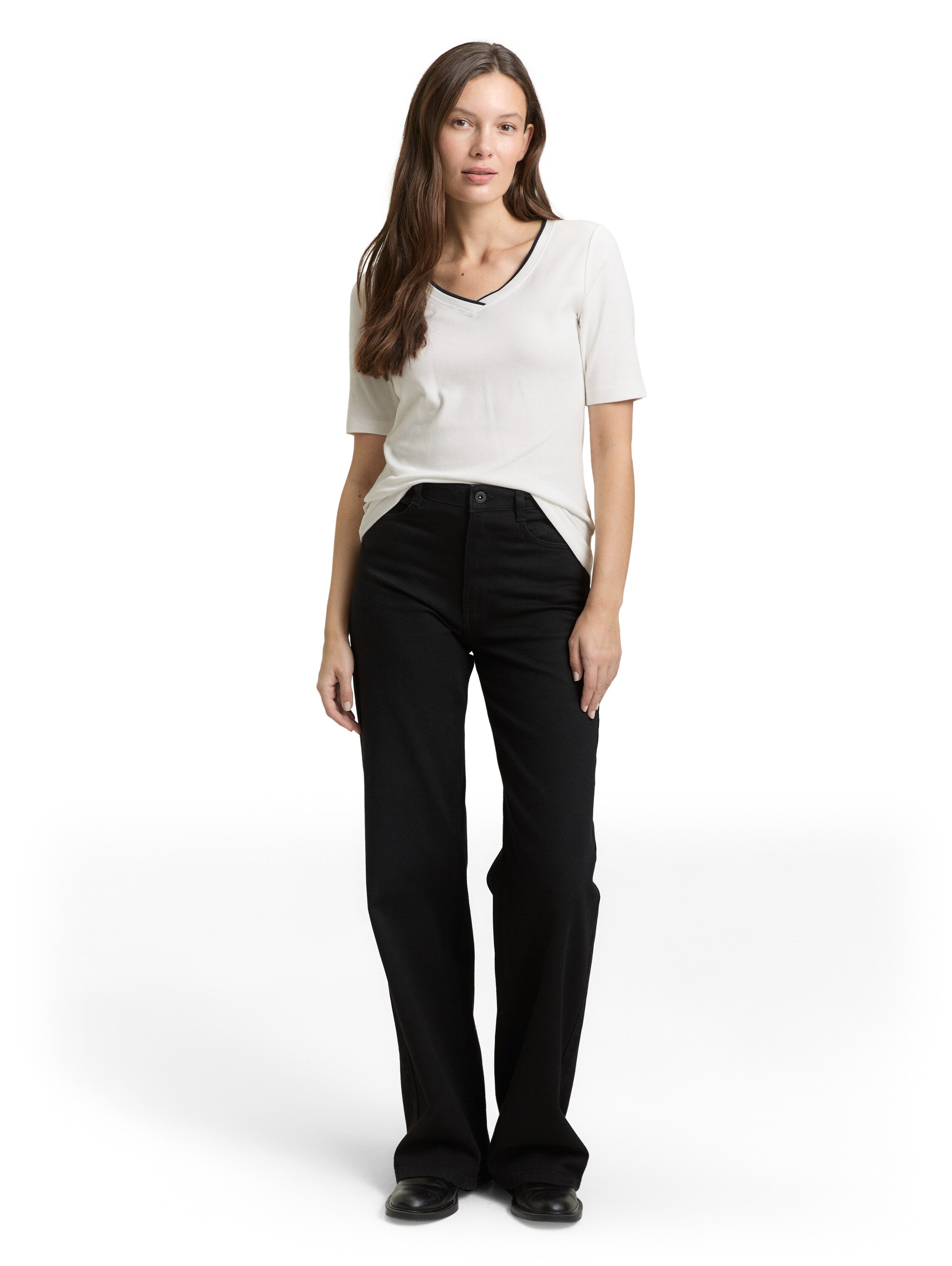 TOM TAILOR T-Shirt mit Kontrast Detail