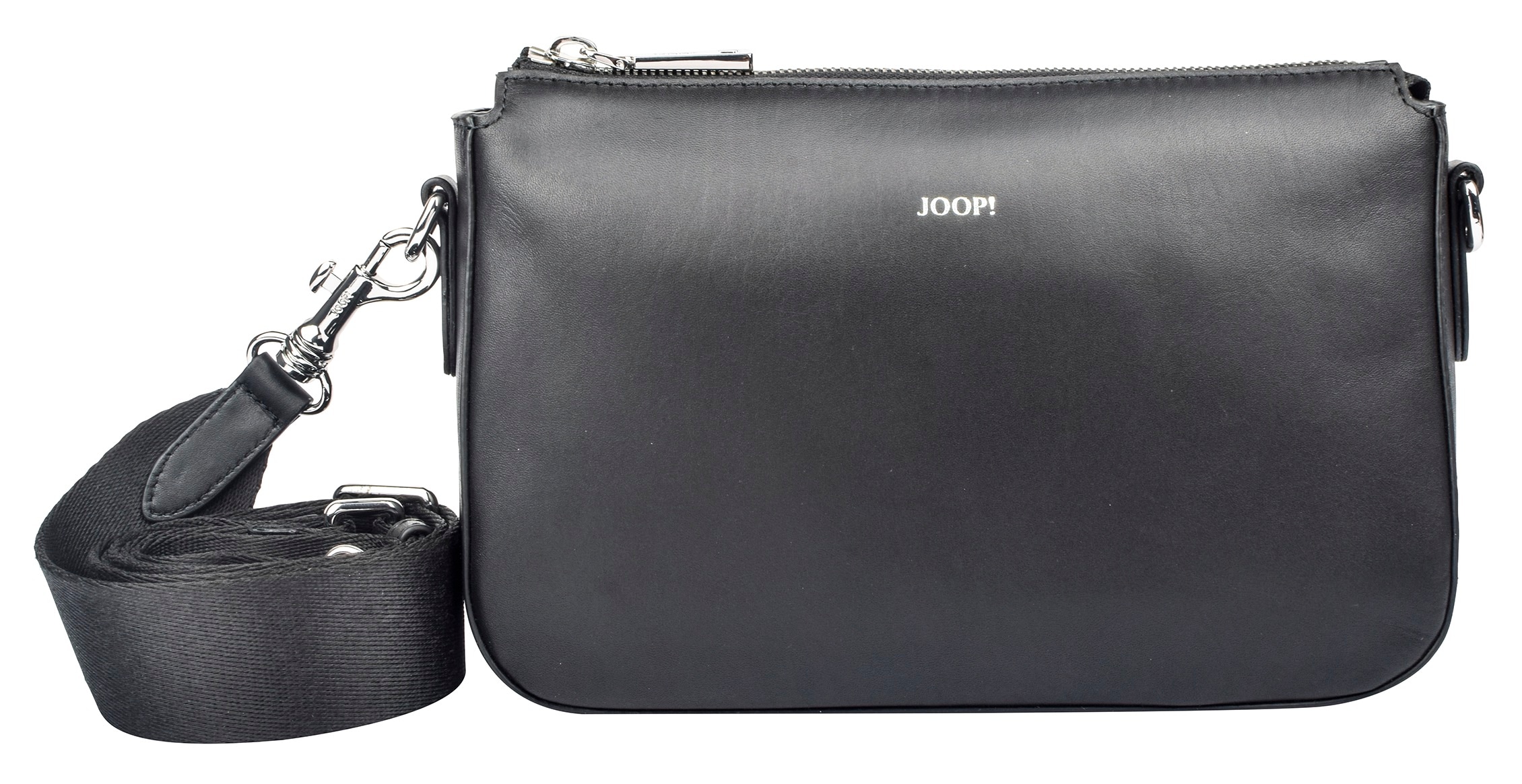 JOOP Umhängetasche "sofisticato 1.0 jasmina shoulderbag shz" Damen Handtasche, Schultertasche mit Logoprägung