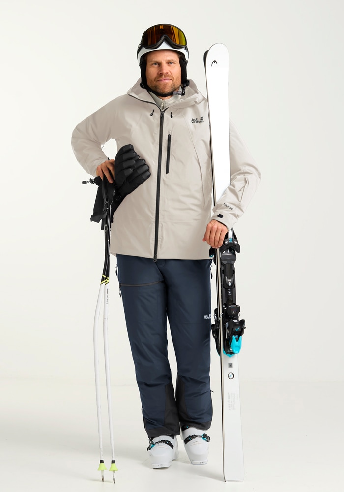 Thumbnail - Jack Wolfskin Skijacke "FLOWLINE PRO 2L INS JKT M" mit Kapuze