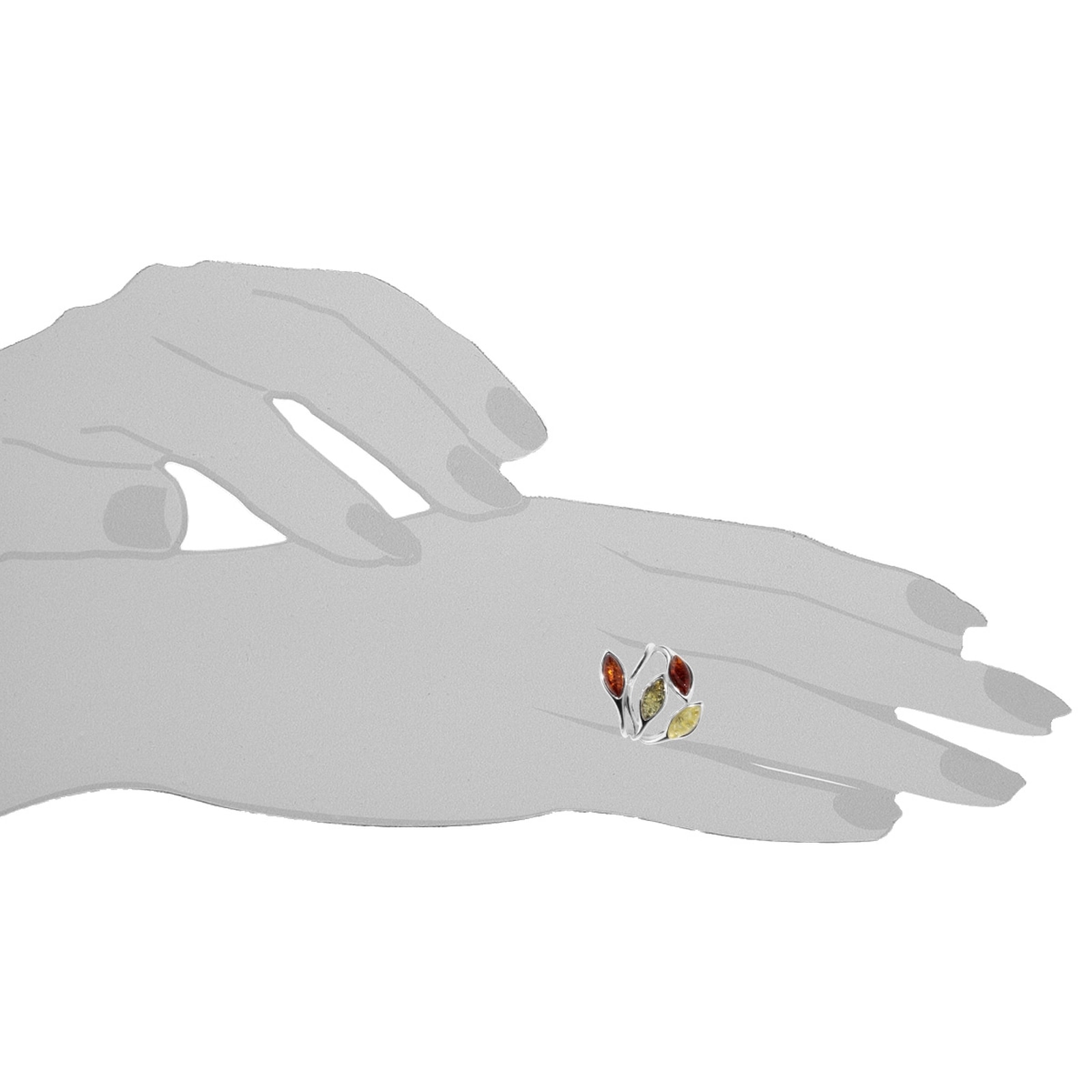 OSTSEE-SCHMUCK Fingerring »Ostsee-Schmuck Ring Smilla-Lotta Ring Smilla-Lotta«, (1 tlg.)