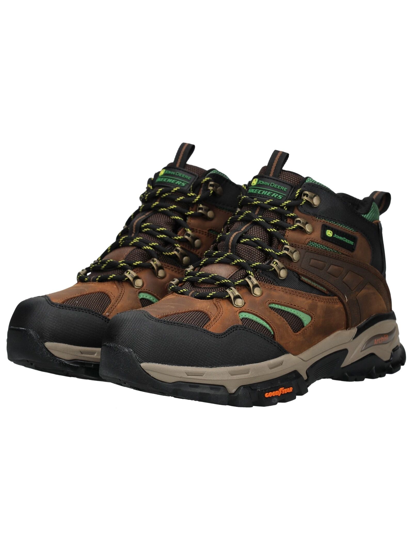 Schnürstiefelette SKECHERS "Skechers Stiefelette Leder", Herren, Gr. 43, braun, Leder, Schuhe Schnürstiefelette 3