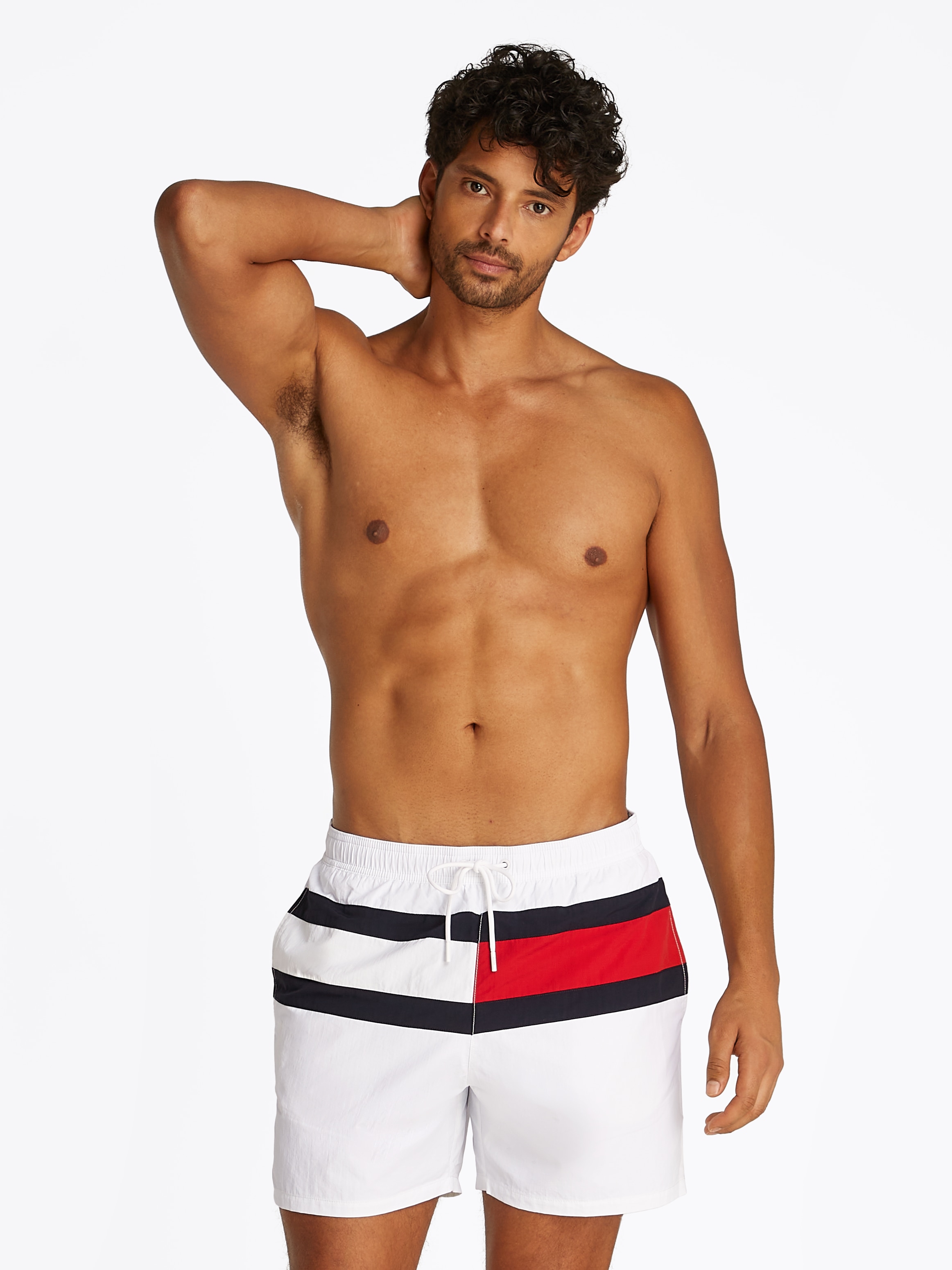 Tommy Hilfiger Swimwear Badeshorts "MEDIUM DRAWSTRING", mit großem Logo günstig online kaufen