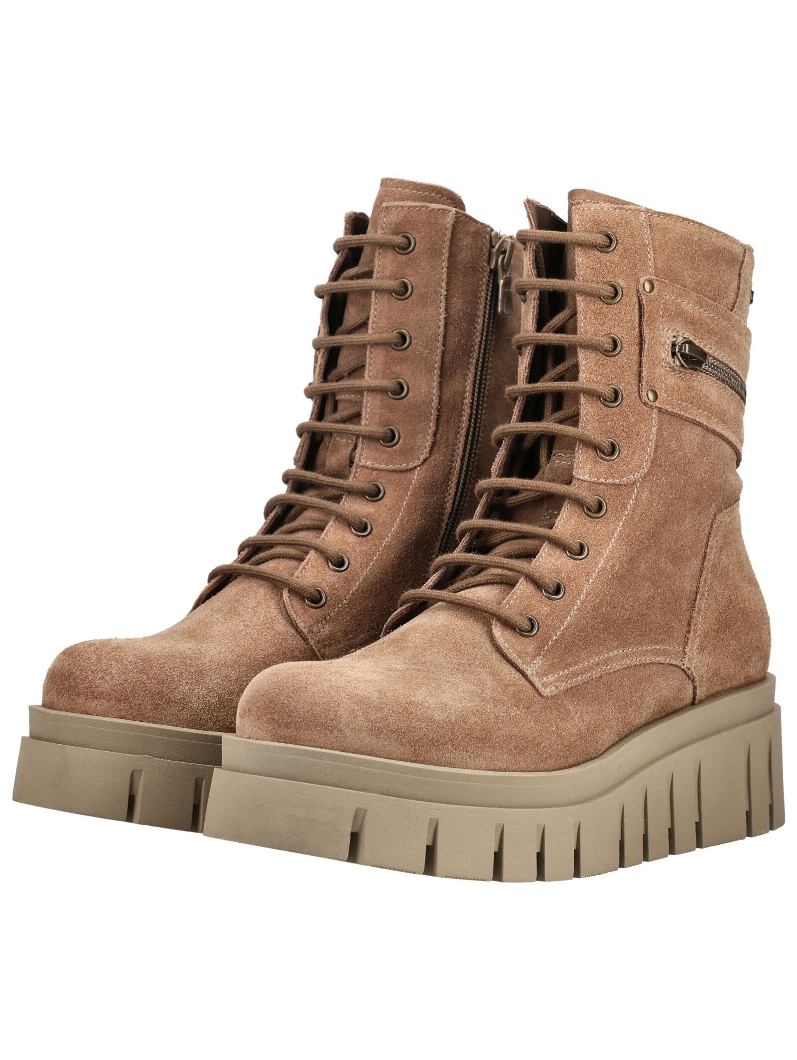 Nero Giardini Schnürstiefelette »Nero Giardini Stiefelette Veloursleder/Textil«