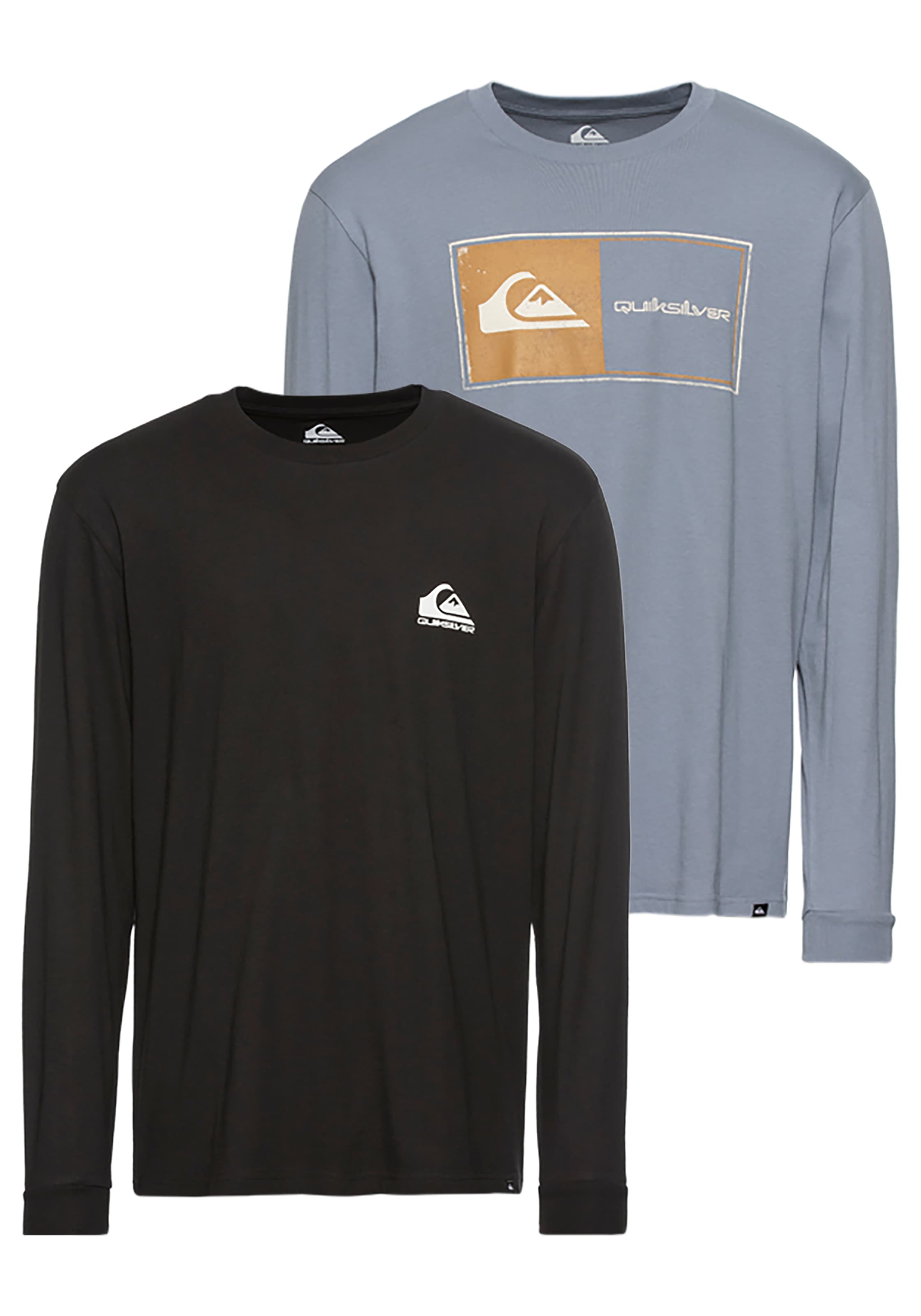 Quiksilver Langarmshirt "CORE LOCK LS TEE PACK YM" Packung, Doppelpack, 2 S günstig online kaufen