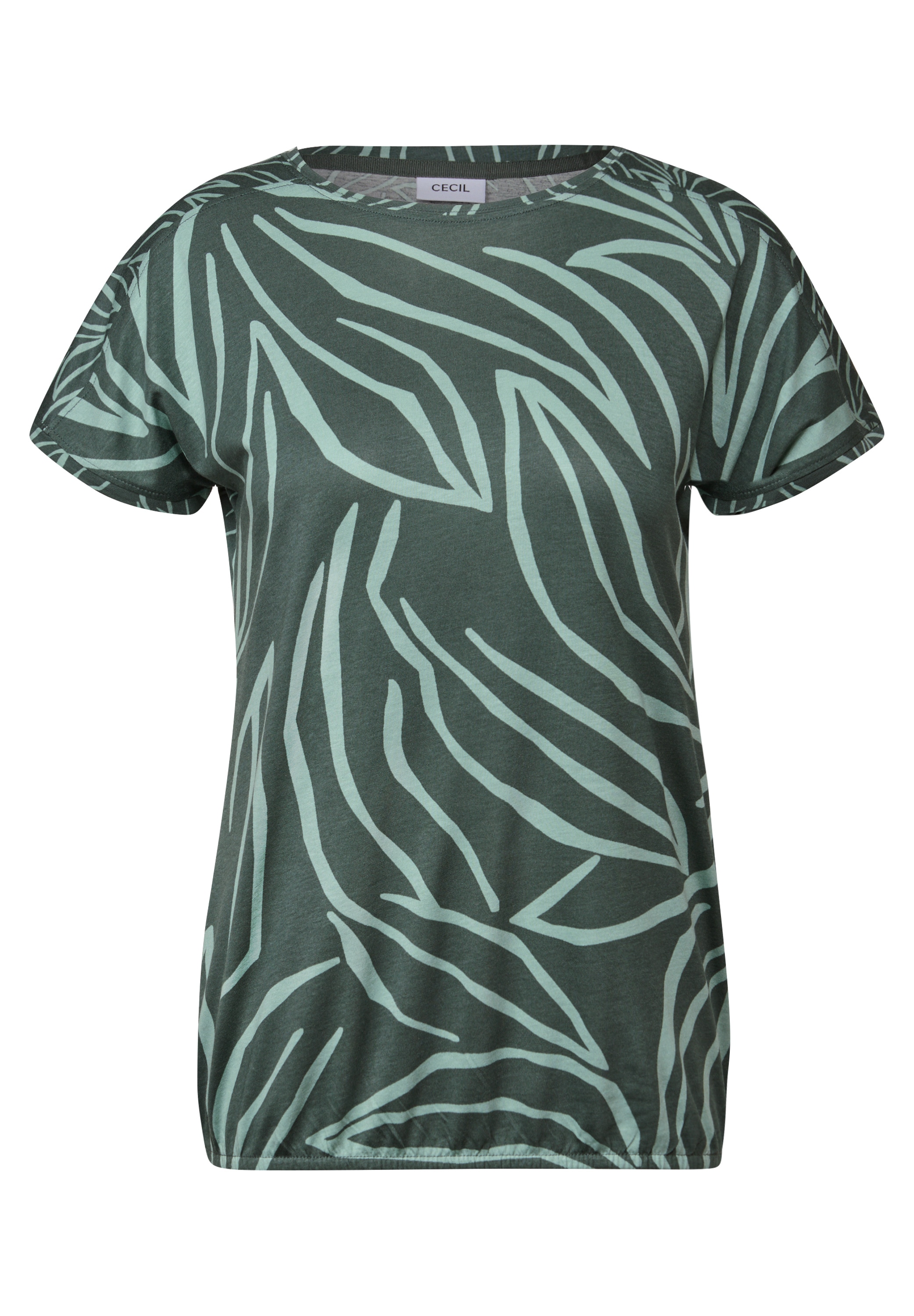 Cecil T-Shirt, mit Elastiksaum
