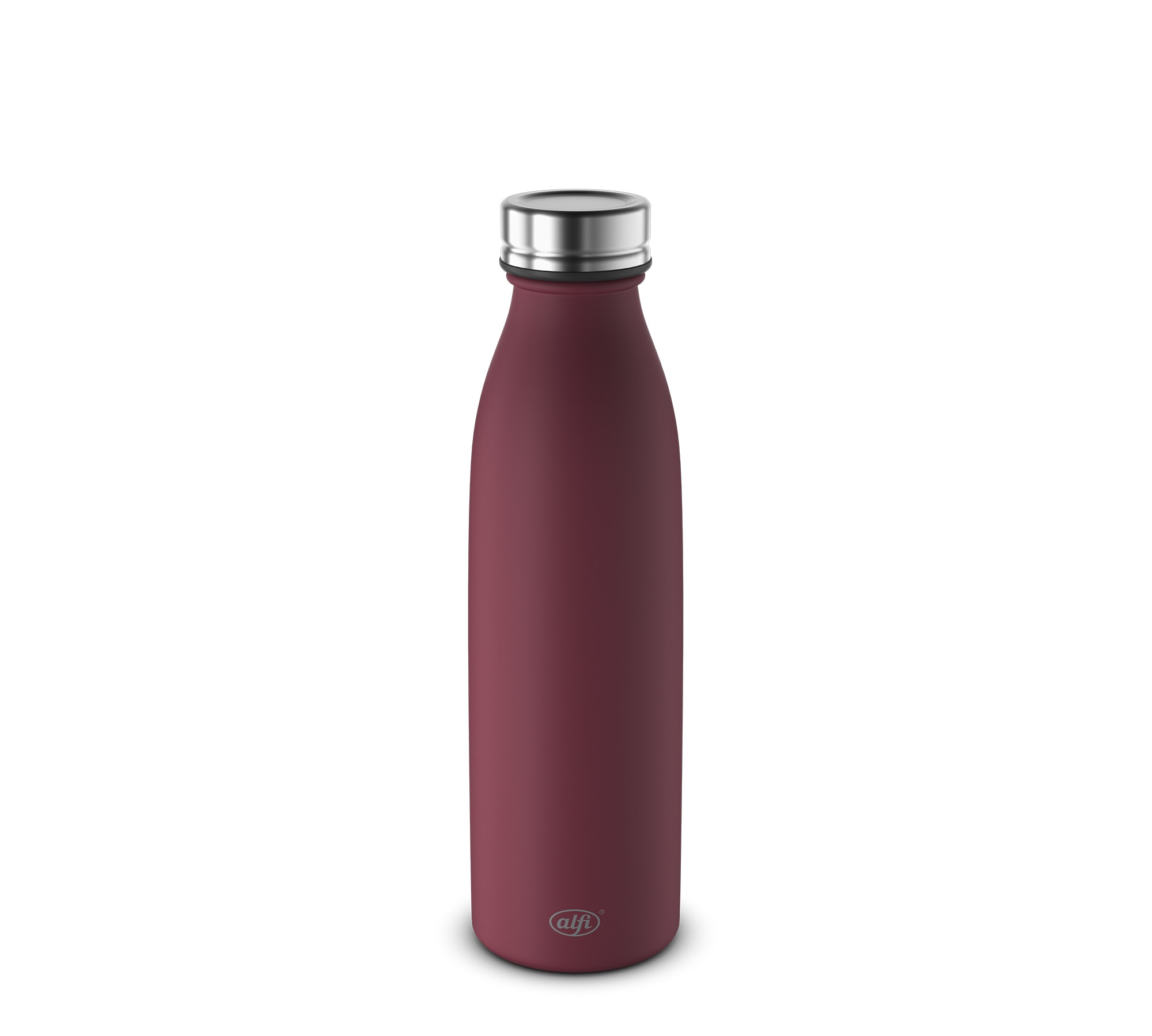 Alfi Isolierflasche »PURE BOTTLE, aus doppelwandigem Edelstahl, spülmaschinenfest« 0,50l, 24h kalt, Pulverbeschichtung, absolut dicht bei Kohlensäure