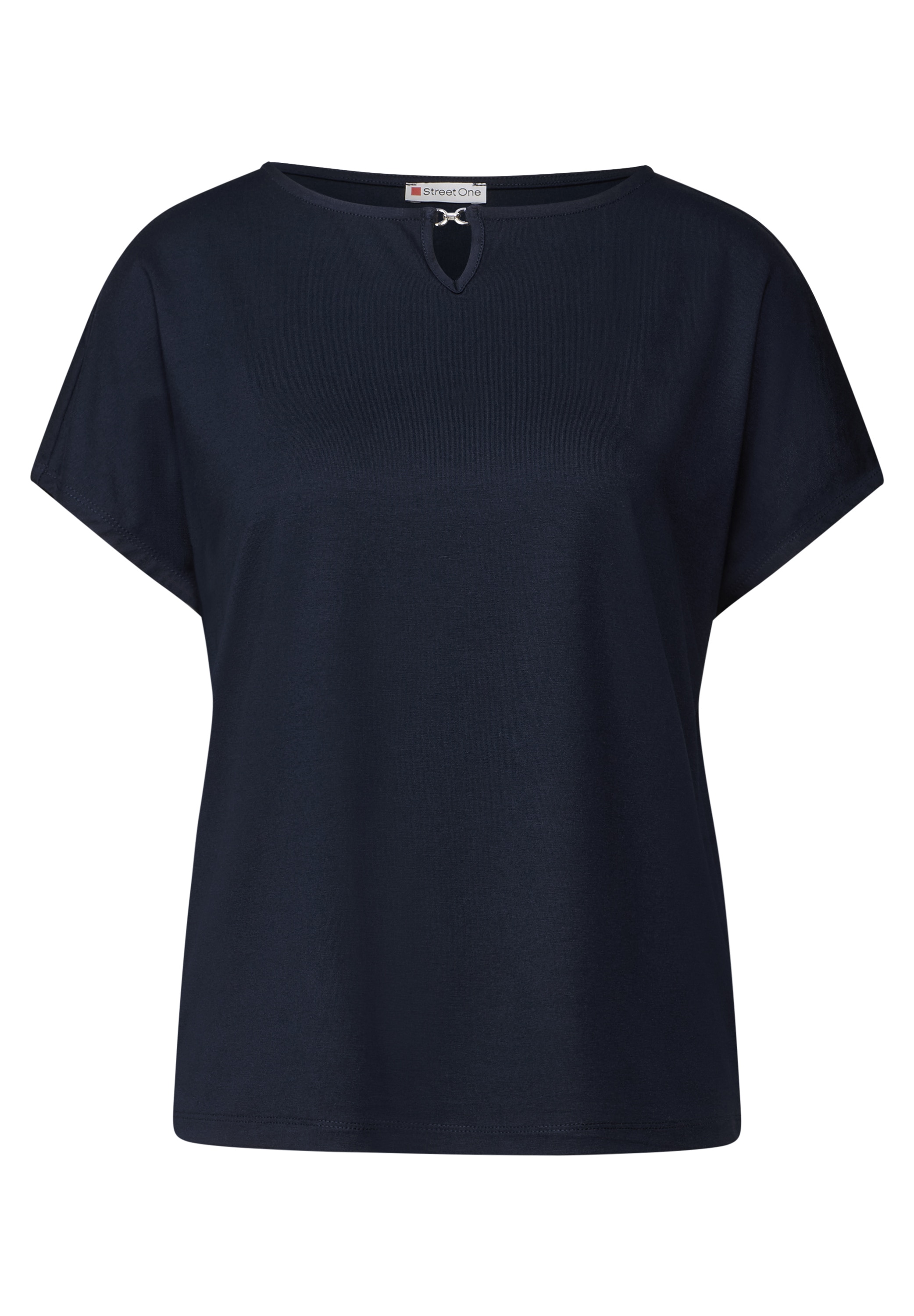 STREET ONE T-Shirt, mit Materialmix