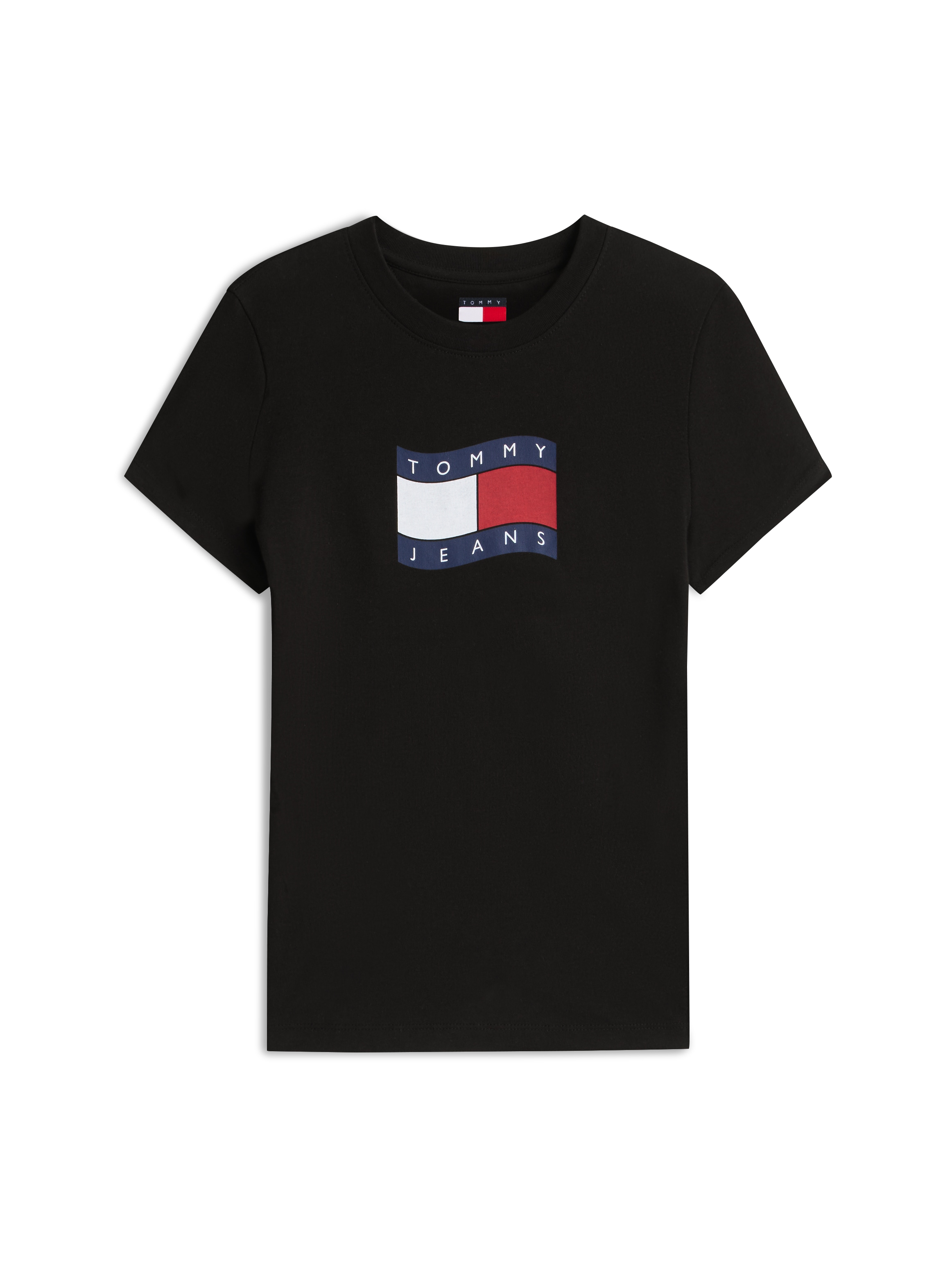 Tommy Jeans T-Shirt »TJW SLIM WAVY FLAG TEE EXT« mit Rundhalsausschnitt