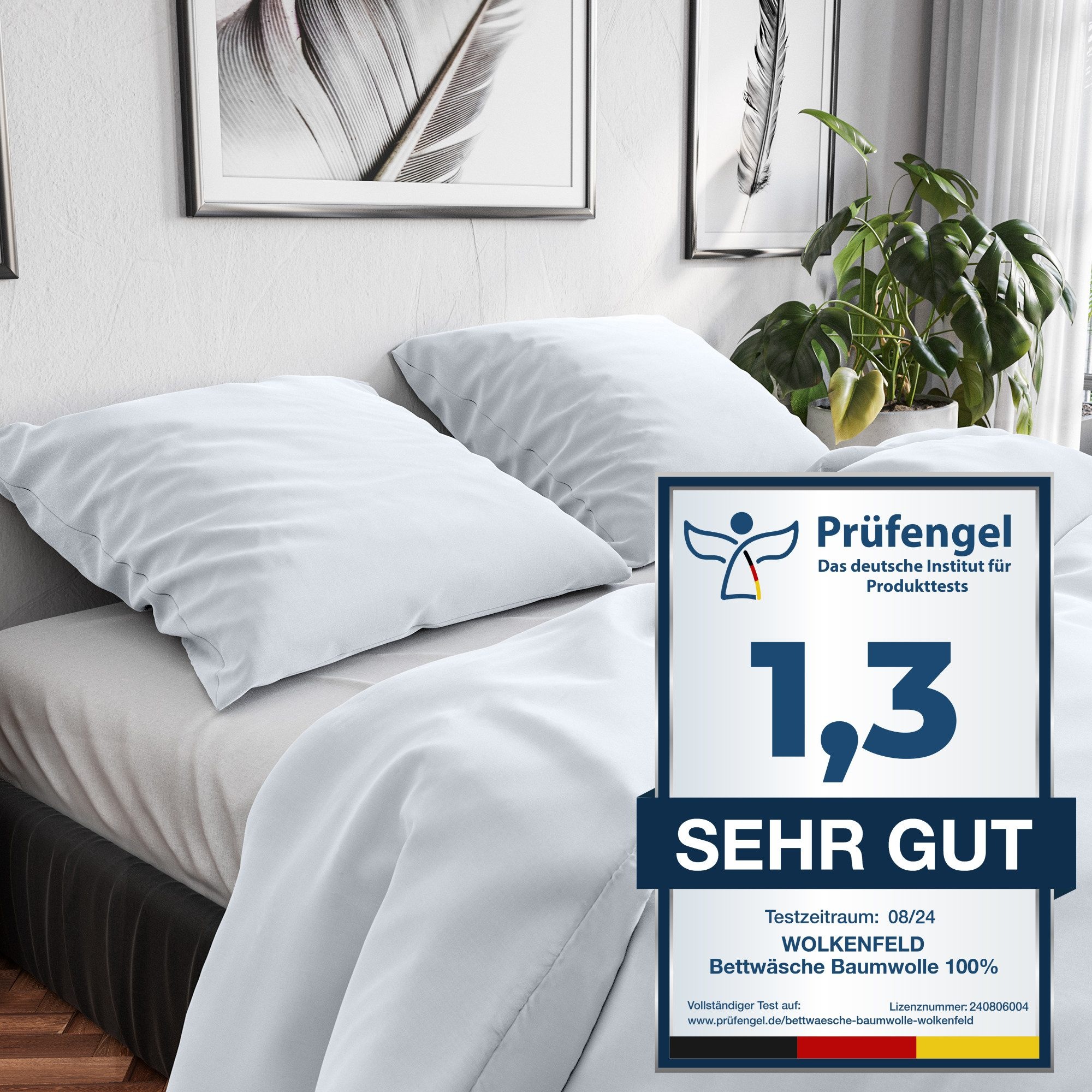 Wolkenfeld Bettwäsche "Renforcé Bettwäsche Baumwolle - Natürlich weiches Sc günstig online kaufen