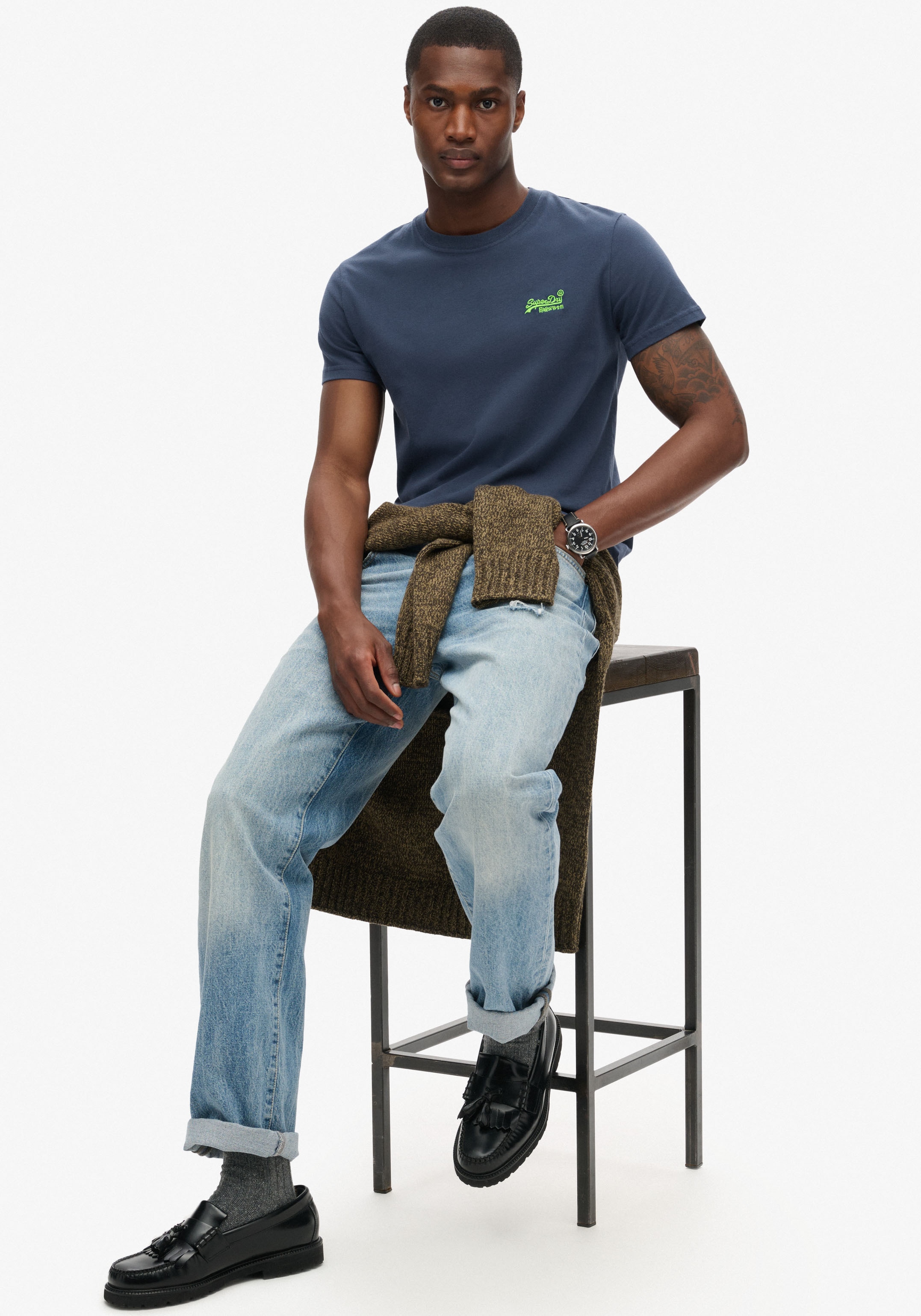 Superdry Rundhalsshirt »ESSENTIAL LOGO EMB TEE«