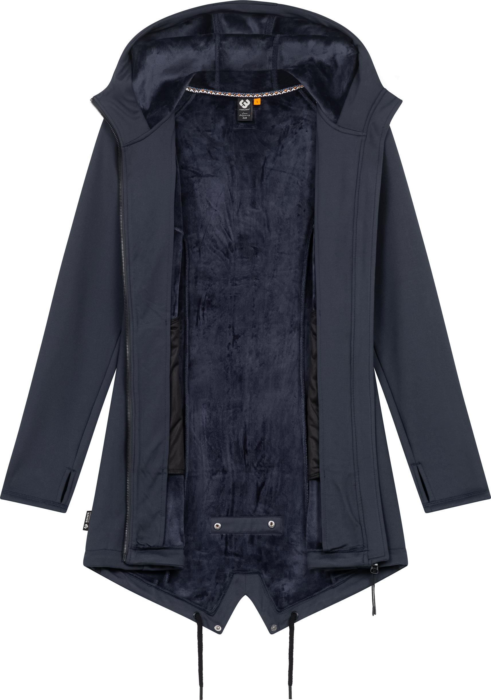 Ragwear Sweatjacke »Wingi«, Sportliche Damen Kapuzenjacke mit kuschelig weichem Innenleben