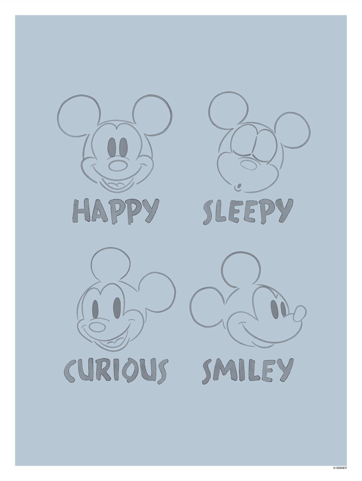 Komar Paveikslas »Mickey Blue Emotions« Disn...
