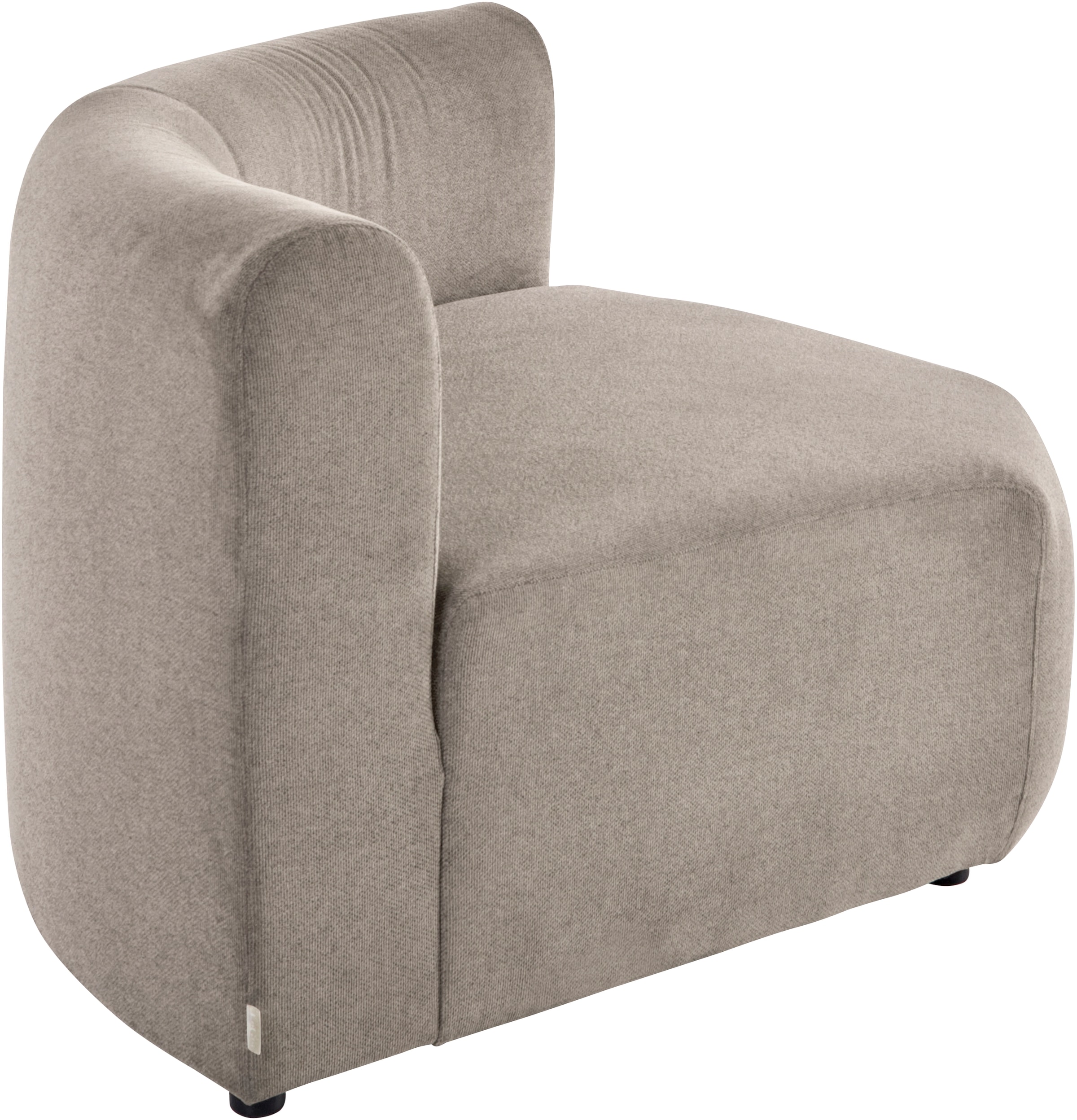 LeGer Home by Lena Gercke Sofa-Eckelement »LYZA mit gerundeter Rückenlehne, Maße B/T/H: 122/104/74 cm«, als Modul oder separat verwendbar, für individuelle Zusammenstellung