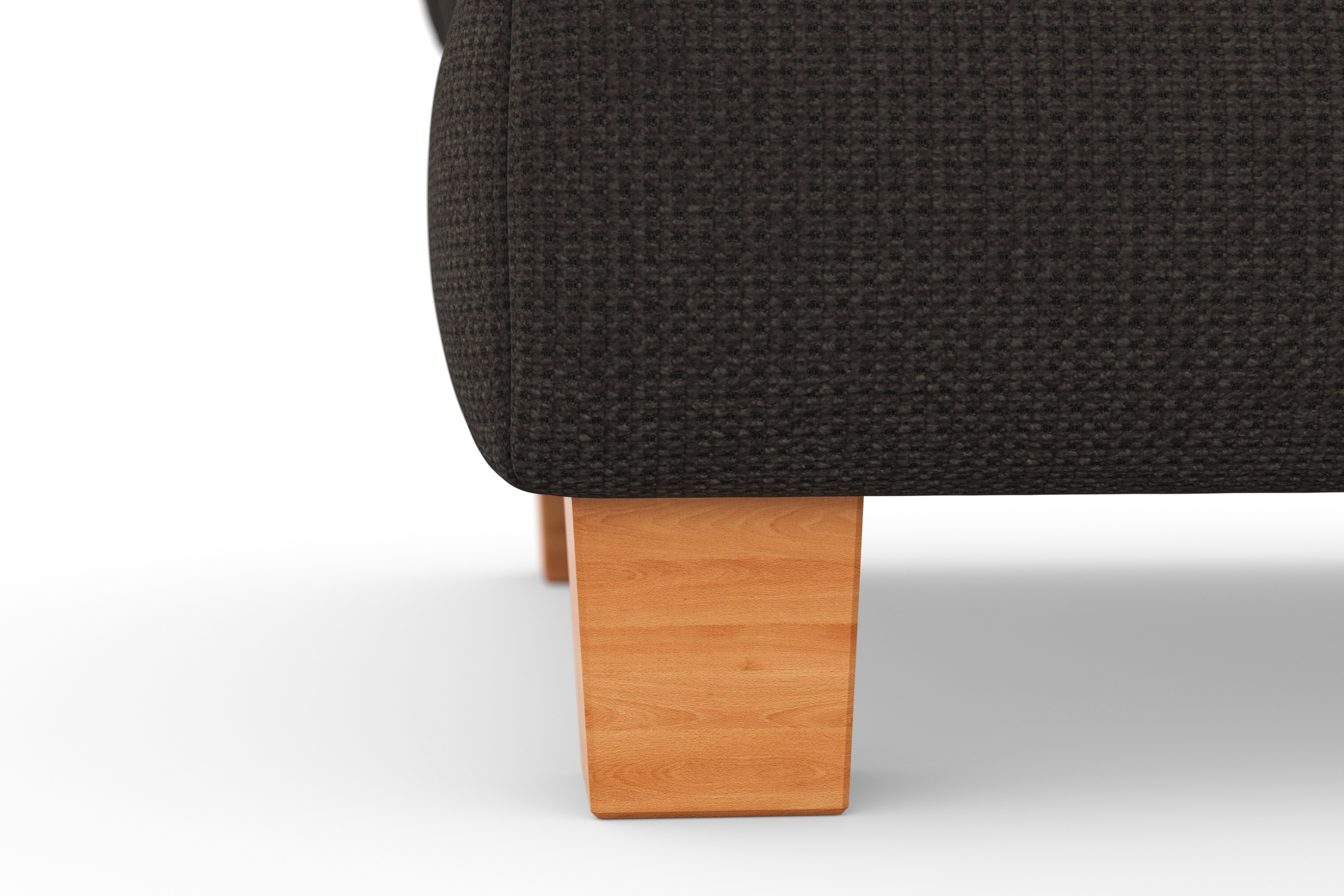 sit&more Polsterhocker »Dundee«, mit Klappfunktion, Federkern und hochwertigen Massivholzfüßen