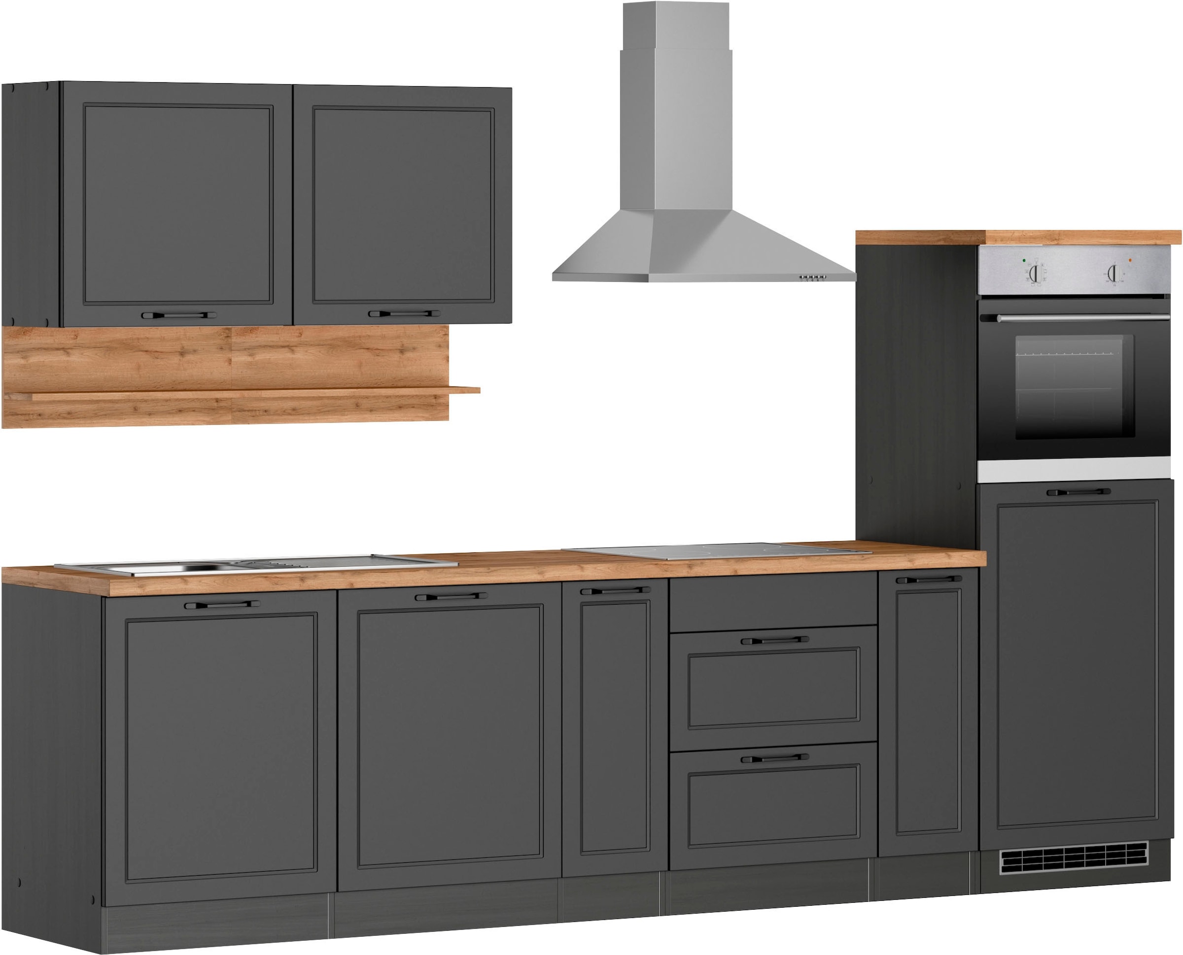 Kochstation Küche »KS-Lana«, 300 cm breit, wahlweise mit oder ohne E-Geräte