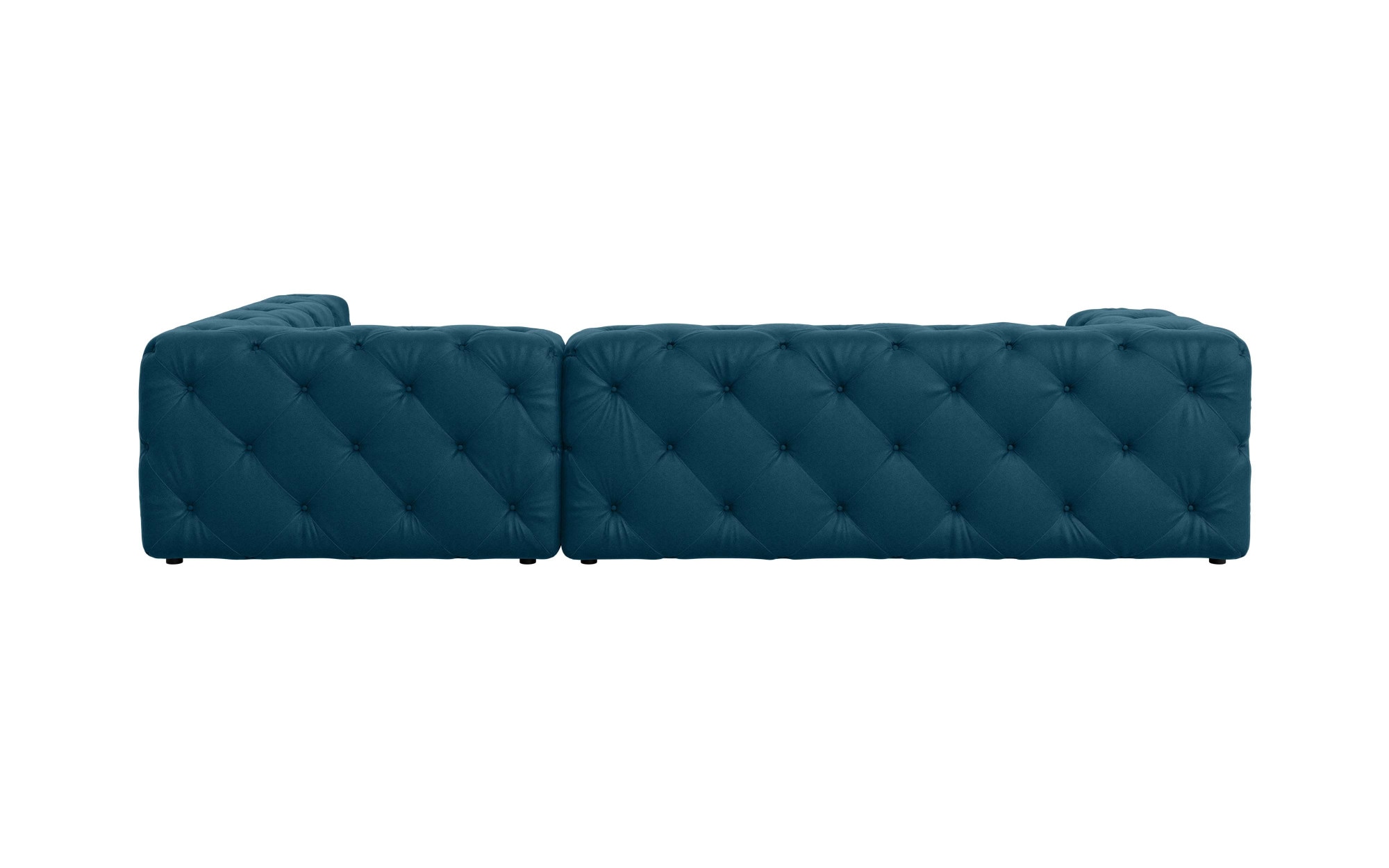 Places of Style Ecksofa »FOLLINA«, L-Form, mit klassischer Chesterfield-Knopfheftung