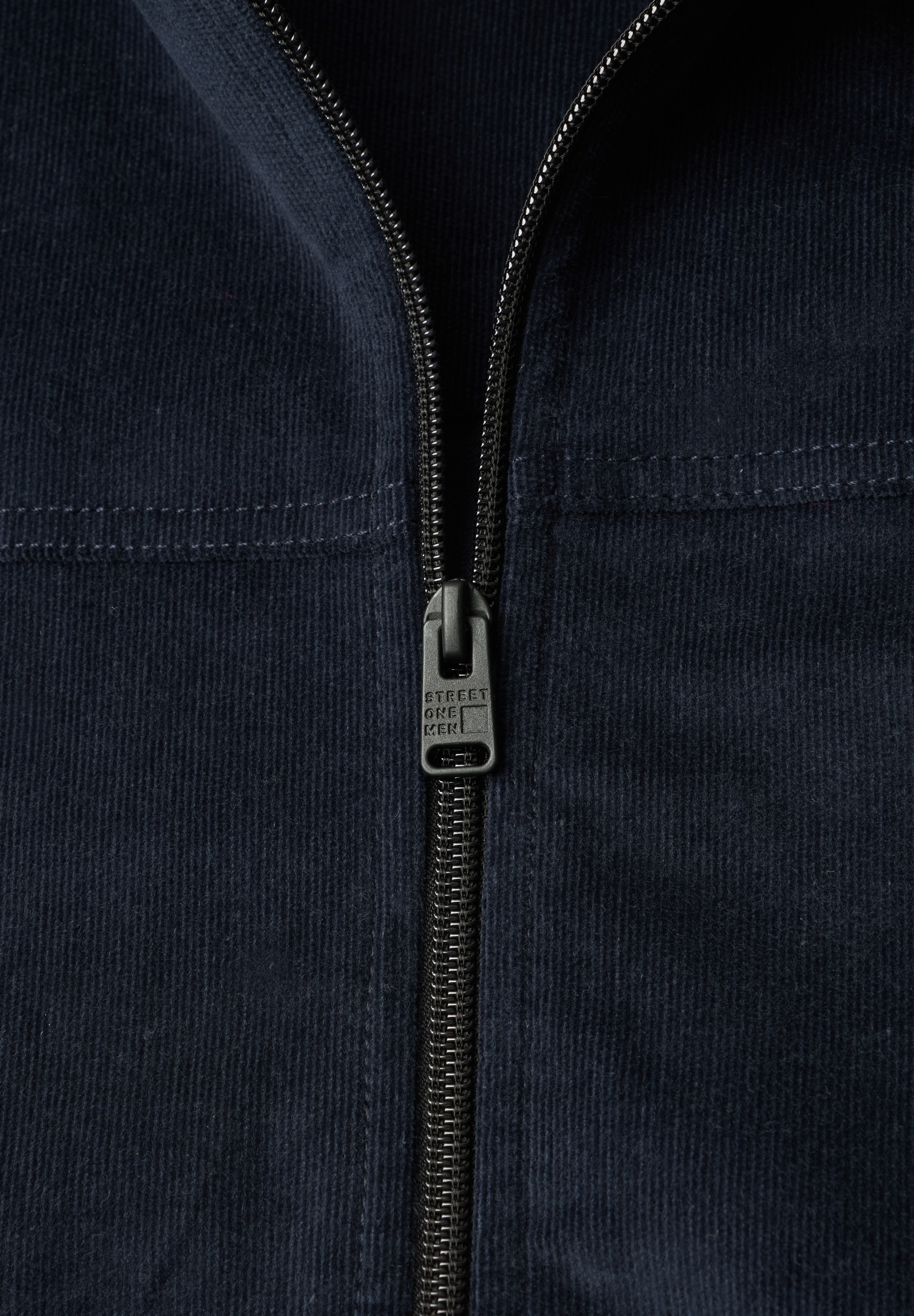 STREET ONE MEN Cordjacke ohne Kapuze in Unifarbe