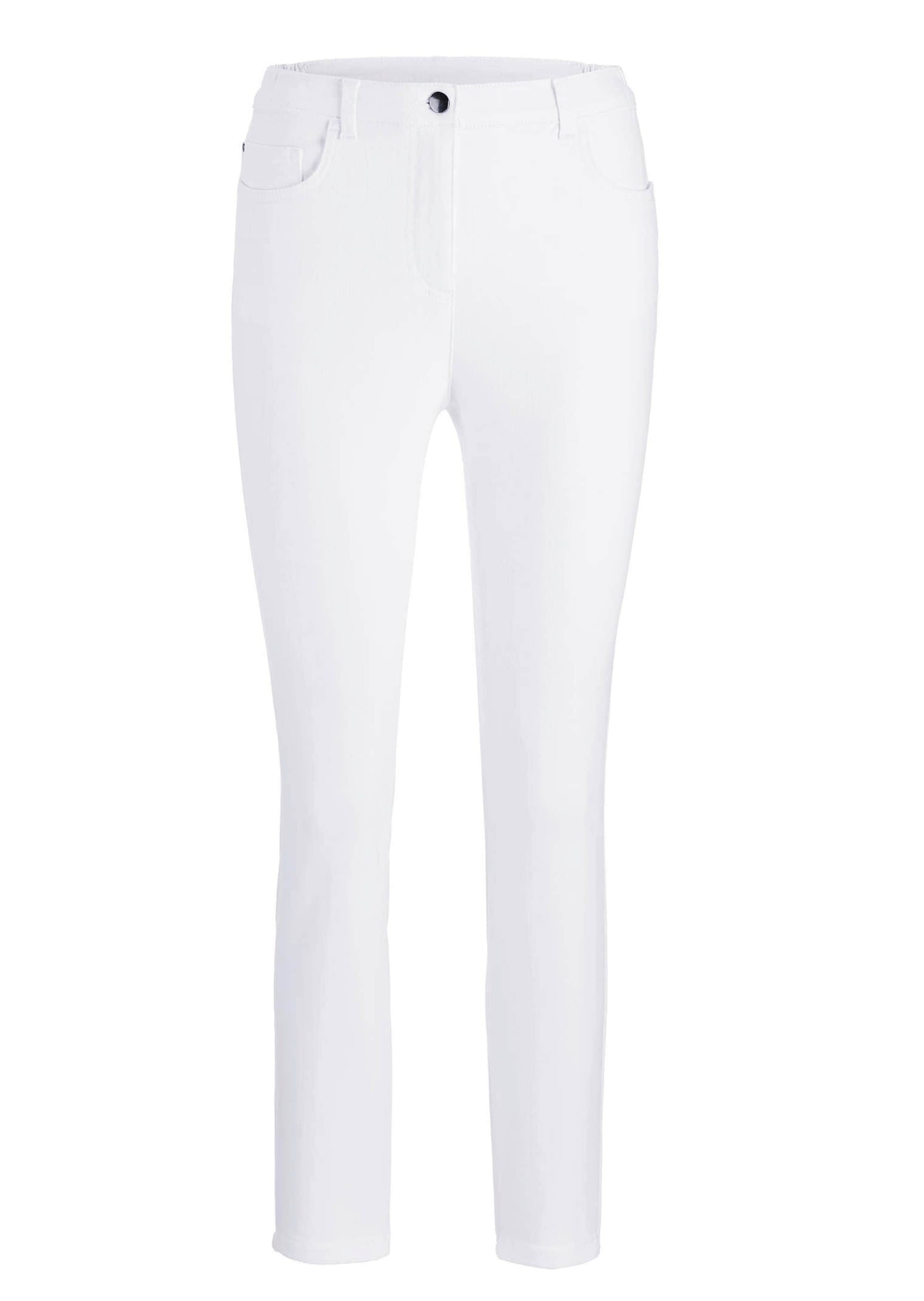 GOLDNER 7/8-Hose "Kurzgröße Slim Fit Jeans BELLA mit Dehnbund" Ohne