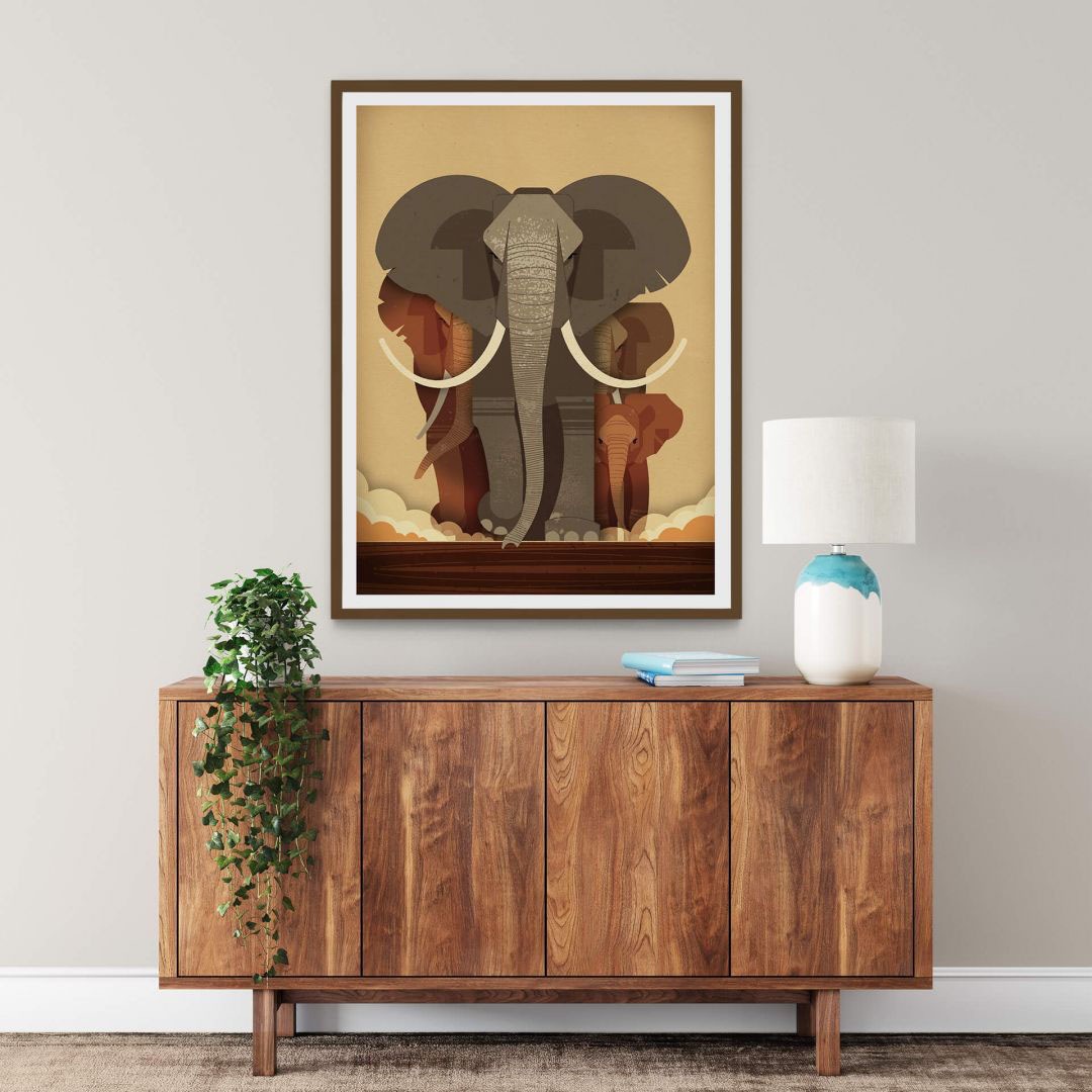 Wall-Art Poster »Elephants«, Bild, Wandposter (1 Wandbild, Elefanten, St.), Poster, | BAUR bestellen