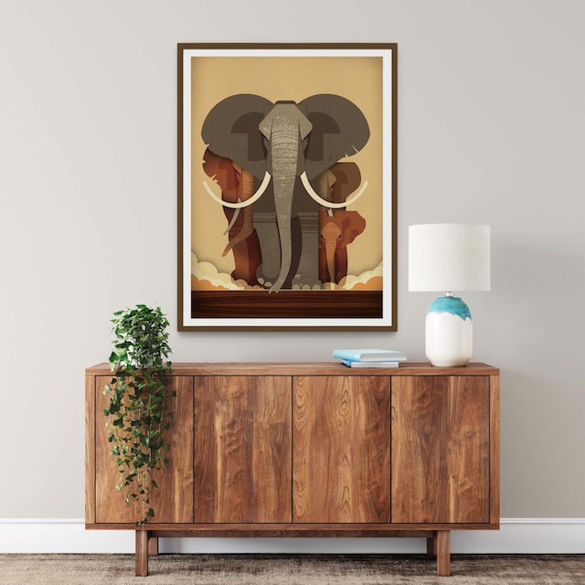 Poster, »Elephants«, Bild, Elefanten, Wandbild, Poster (1 Wall-Art BAUR | Wandposter bestellen St.),