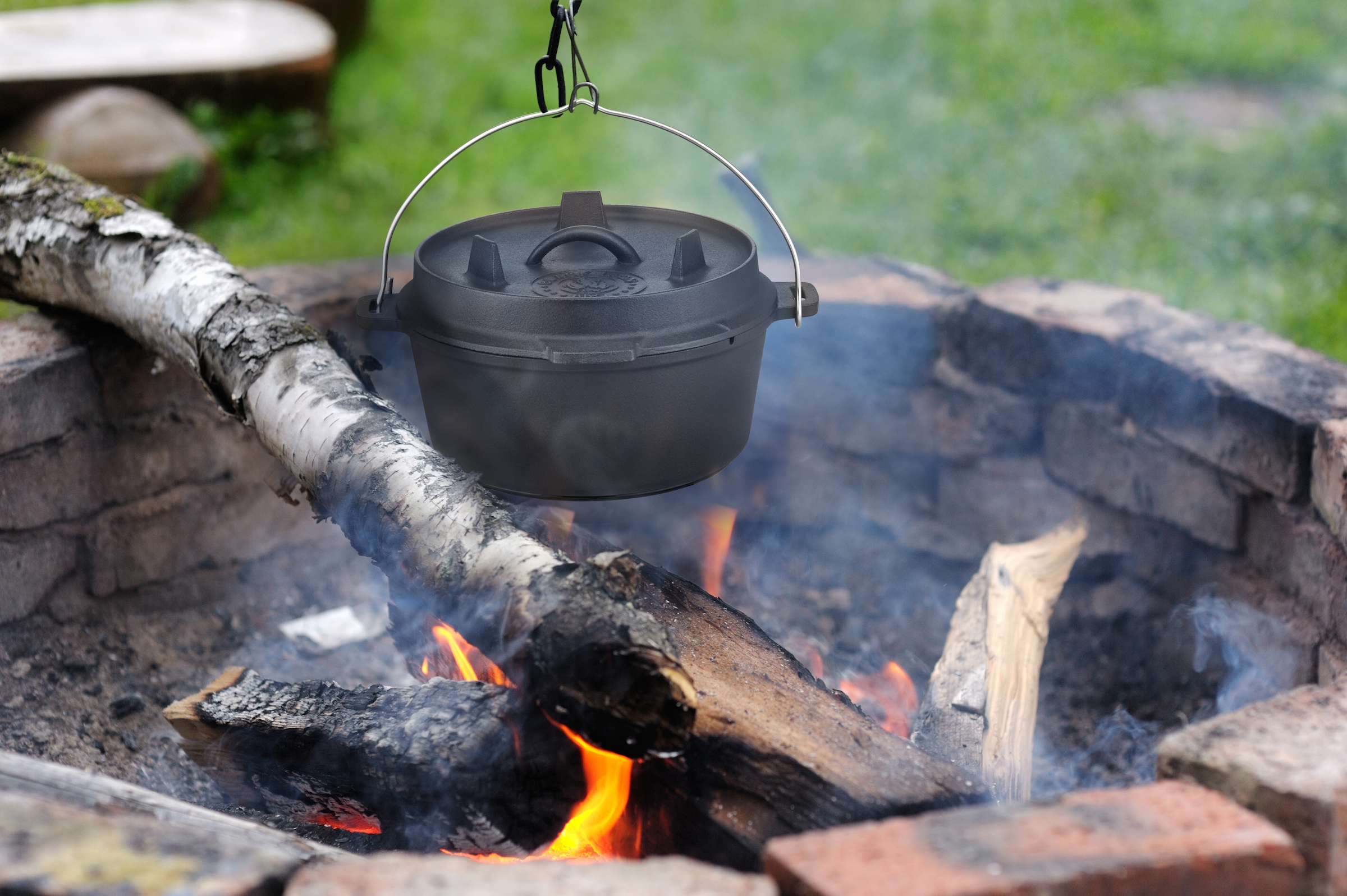 GSW Feuertopf »Black Iron BBQ« 1 tlg. tlg. Gusseisen