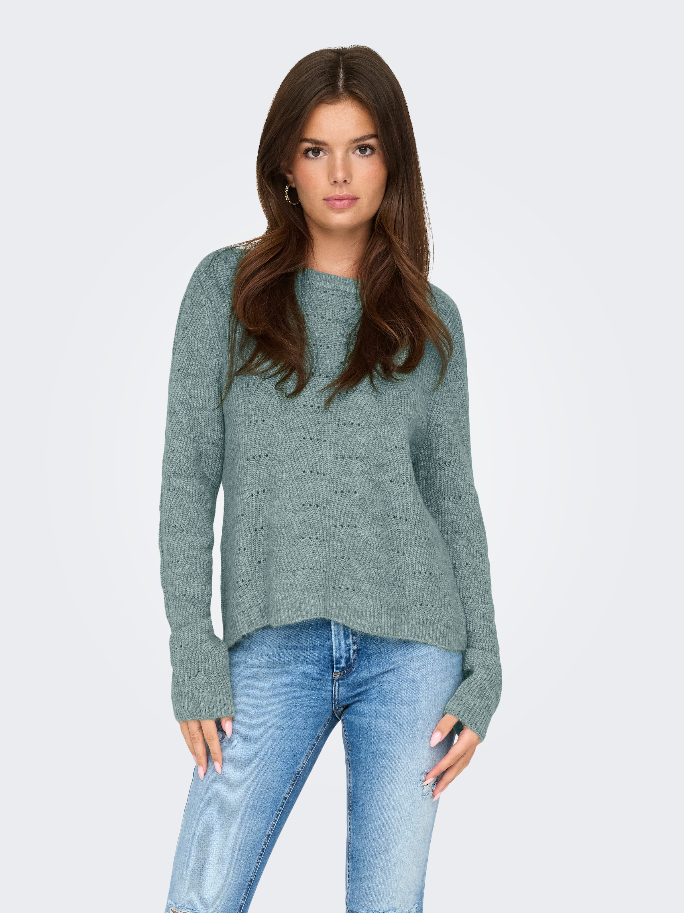 ONLY Rundhalspullover "ONLLOLLI L/S PULLOVER KNT NOOS" günstig online kaufen
