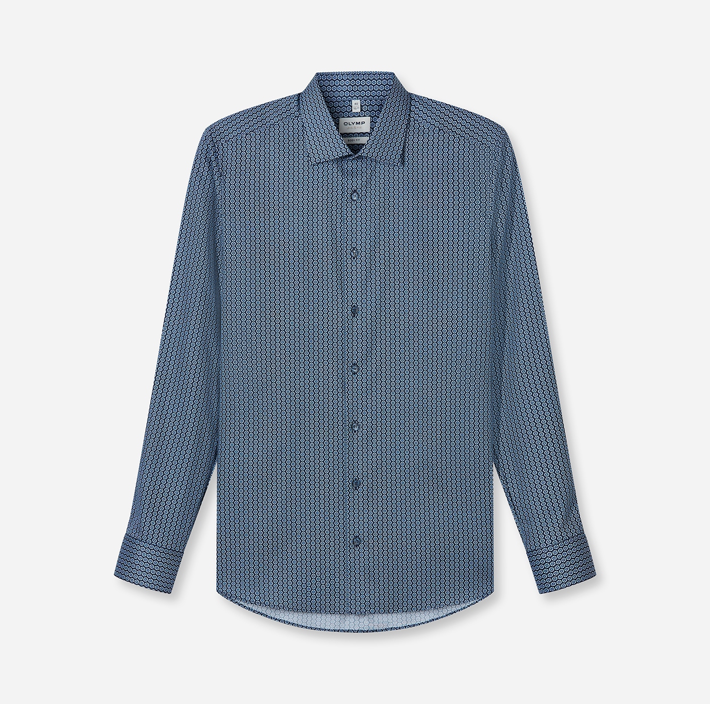 OLYMP Langarmhemd »Level Five« Businesshemd, boby fit,  Kentkragen, gemustert