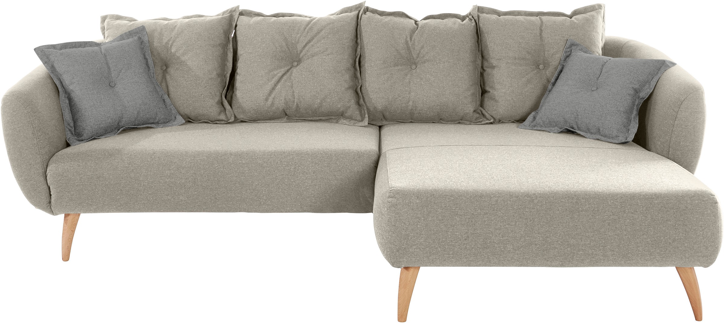 Home affaire Ecksofa "Baggio formschöne Polsterecke, bequem, Breite 277cm, günstig online kaufen