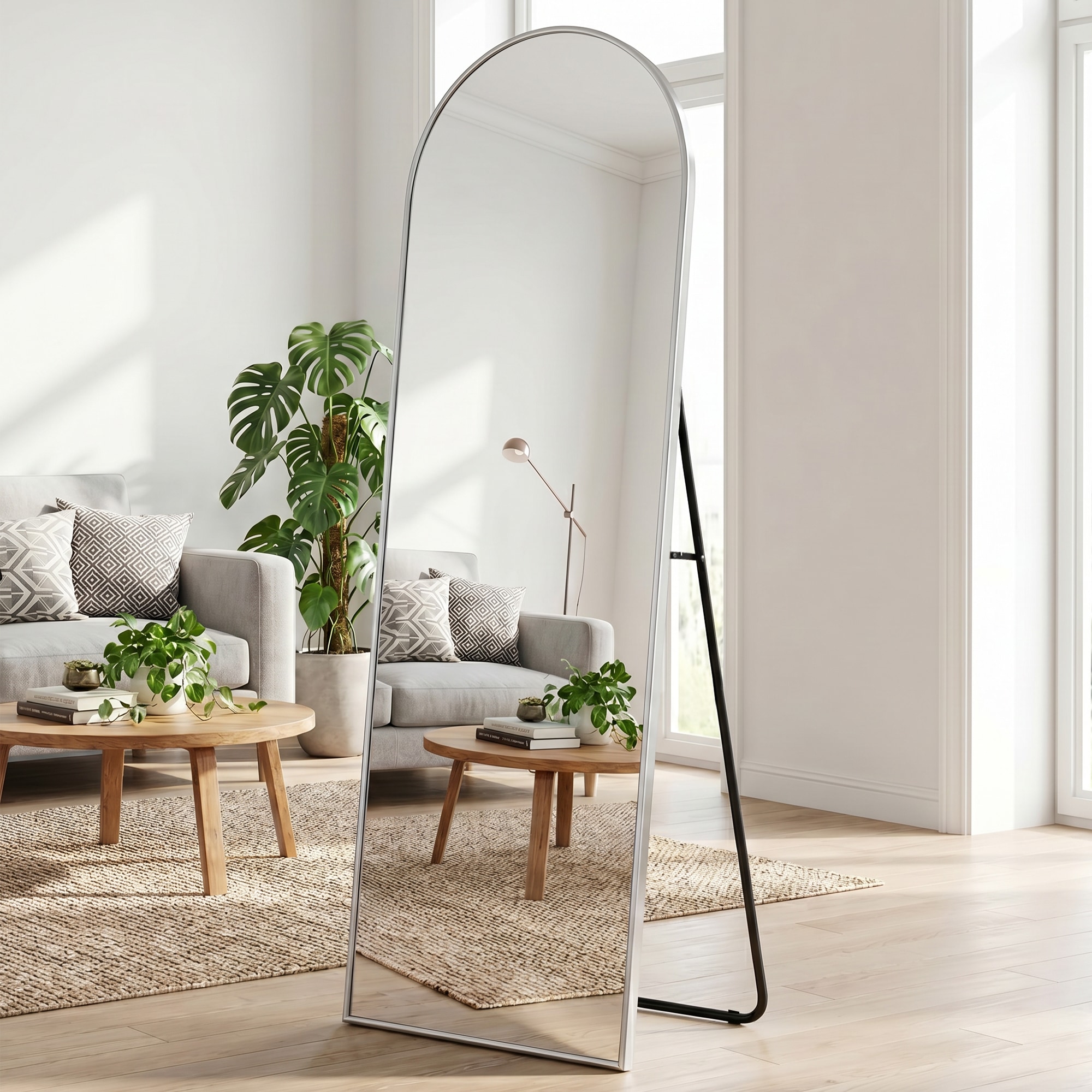 OTTO home "Standspiegel Addrik, wahlweise in 2 Größen 150x40cm oder 180x60cm" Ganzkörperspiegel mit Sicherheitsglas, in verschiedenen Farben